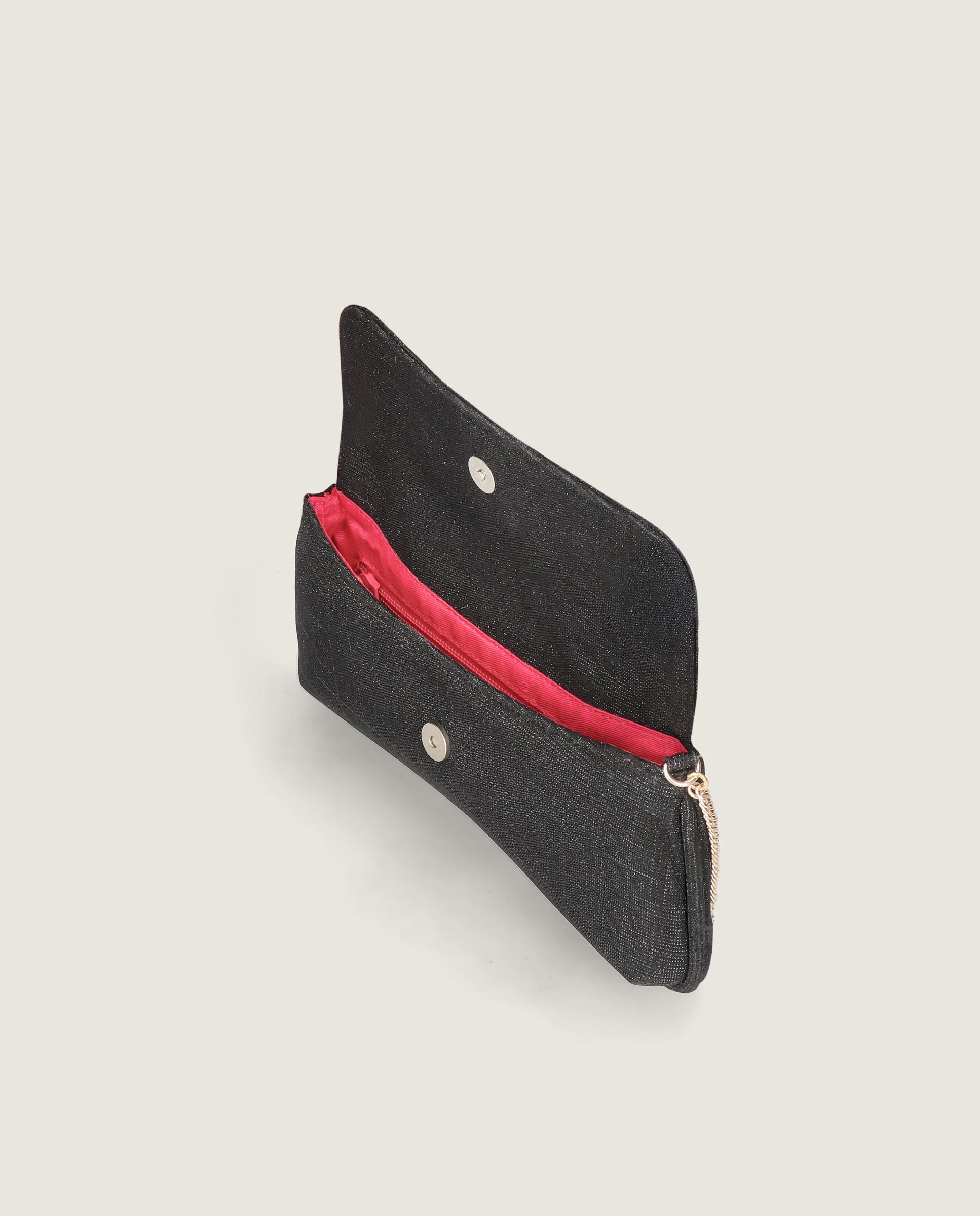 Bolsos Bags Negros Tejidos metalizados