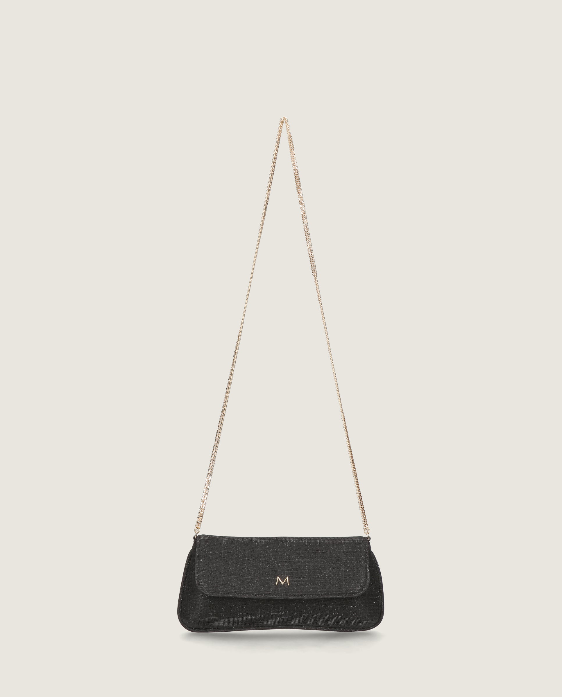 Bolsos Bags Negros Tejidos metalizados