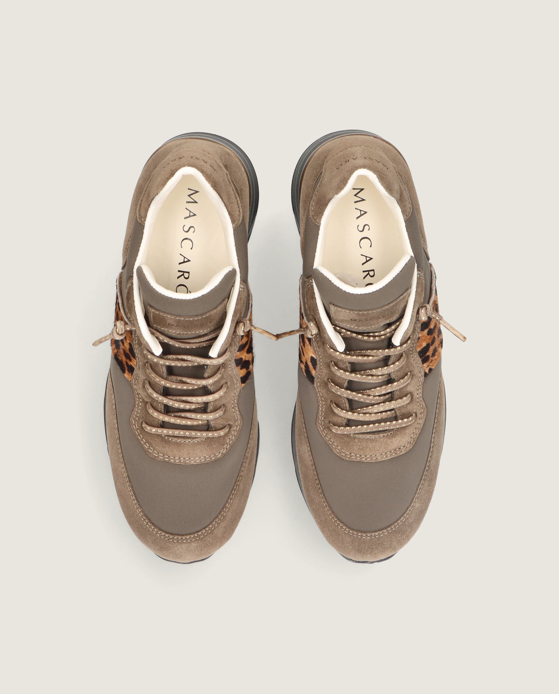 Braune Steffi Sportschuhe aus Wildleder