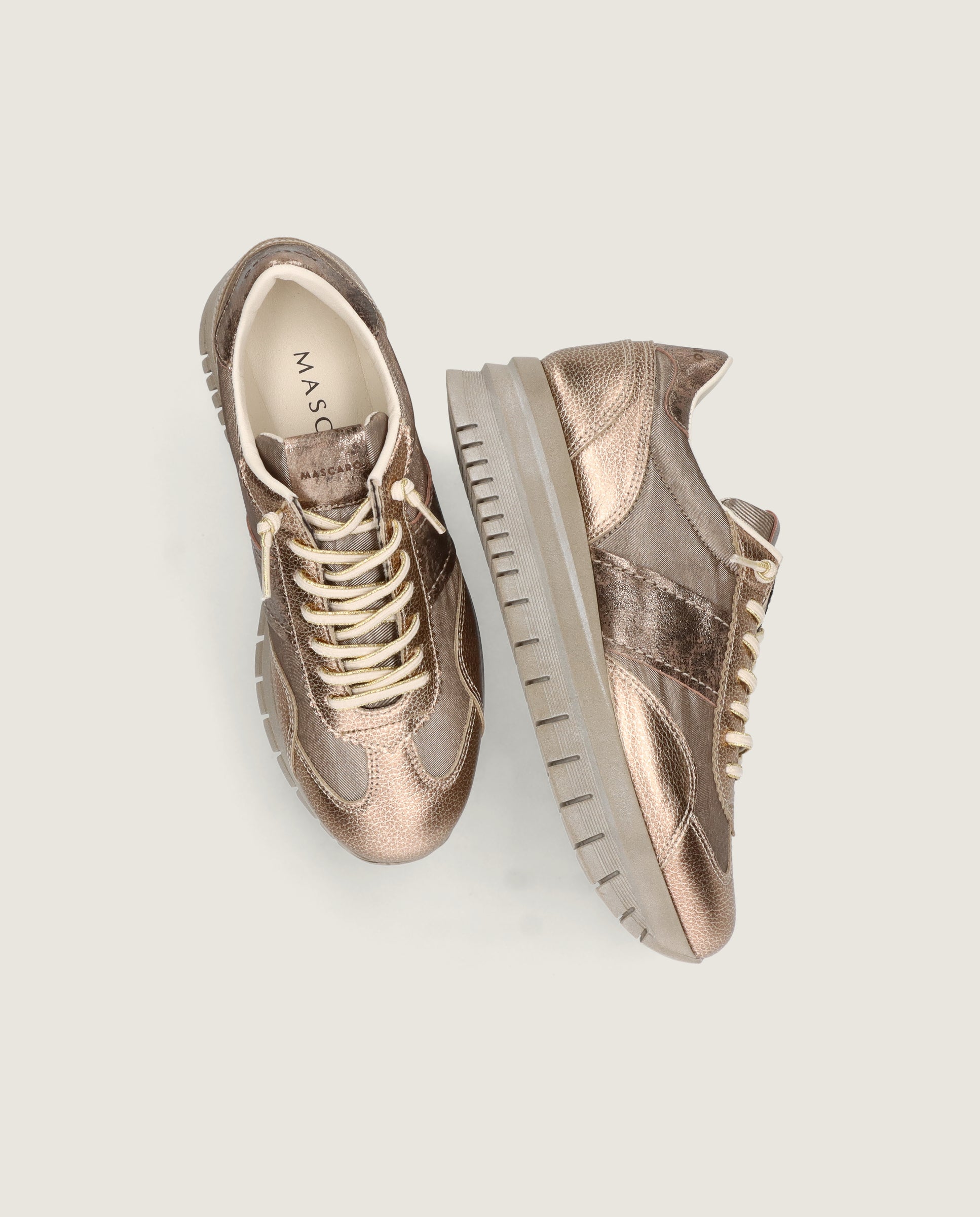 Zapatos Steffi Dorados Pieles metalizadas