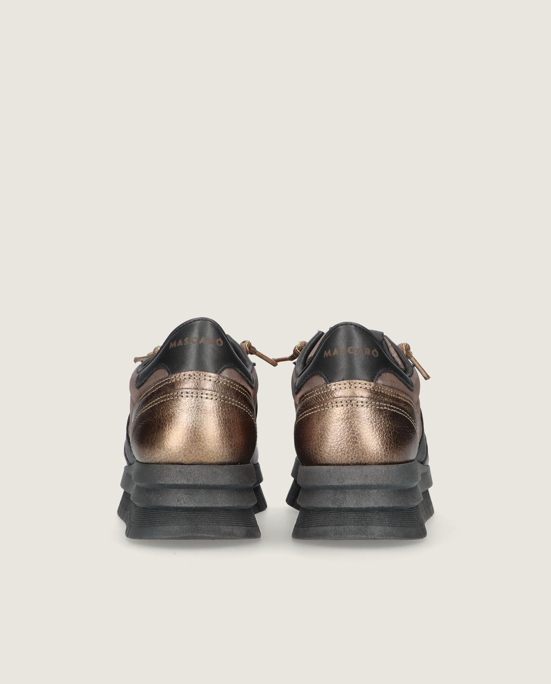 Zapatos Steffi Marrones Pieles metalizadas