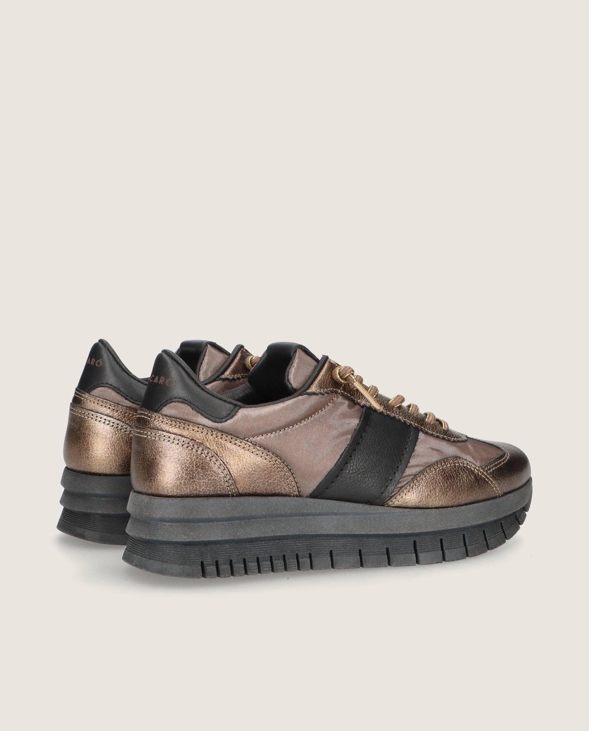 Zapatos Steffi Marrones Pieles metalizadas