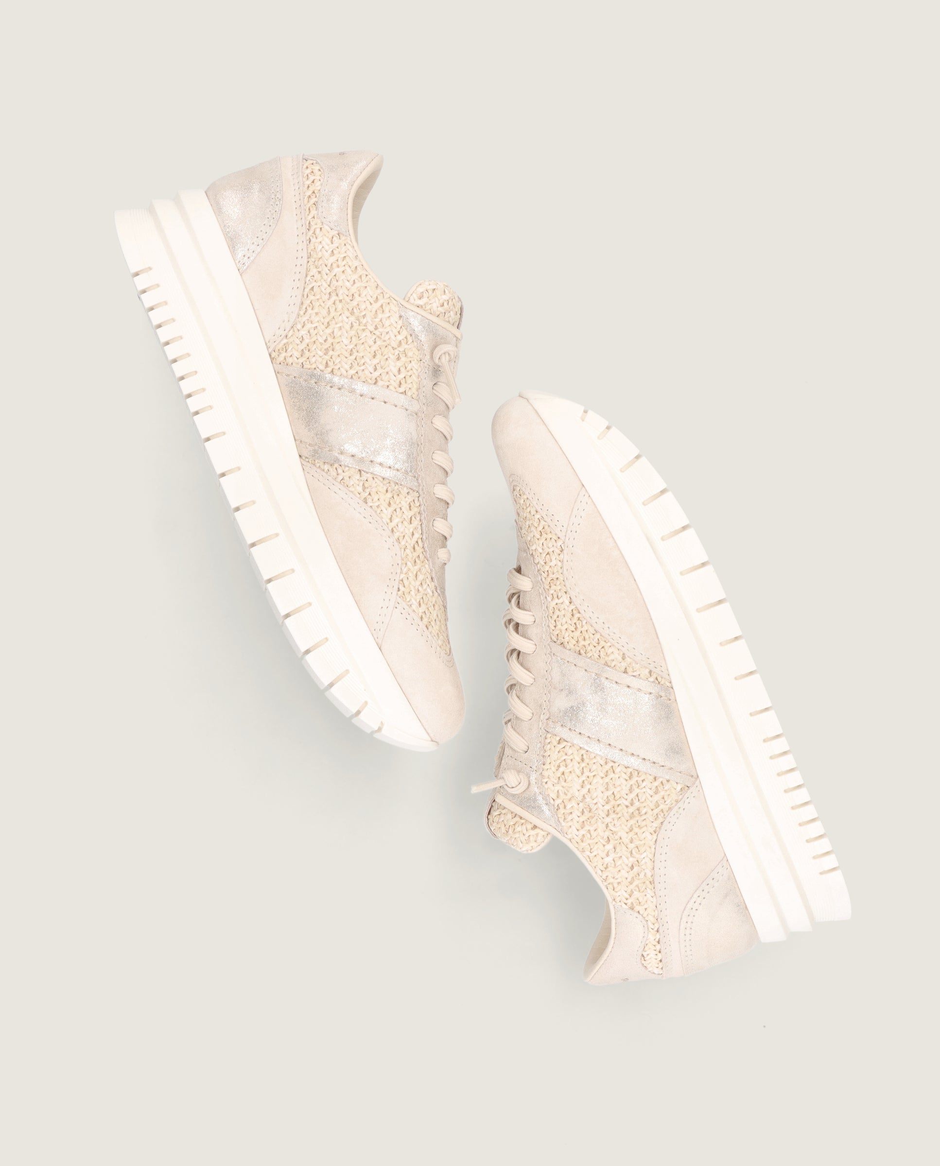 Chaussures en daim beige Steffi