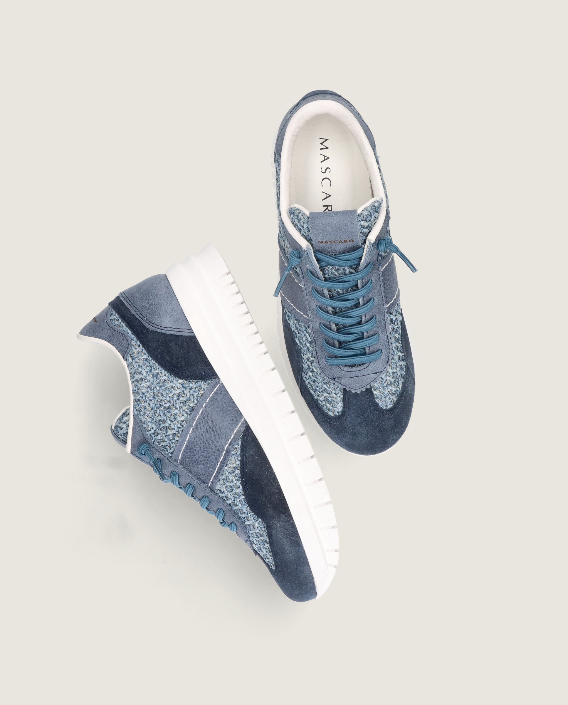 Zapatos Steffi Azules Tejidos