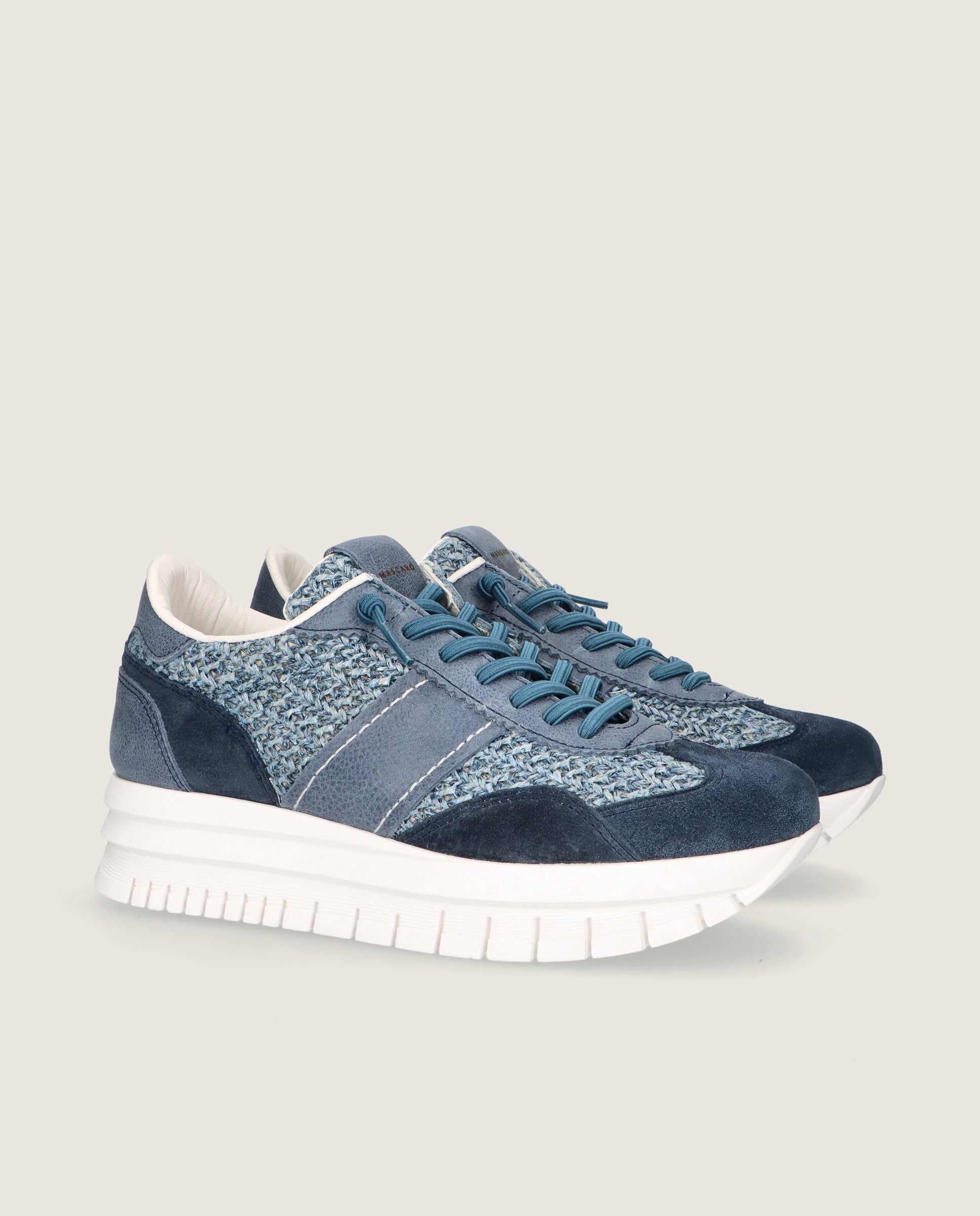 Zapatos Steffi Azules Tejidos