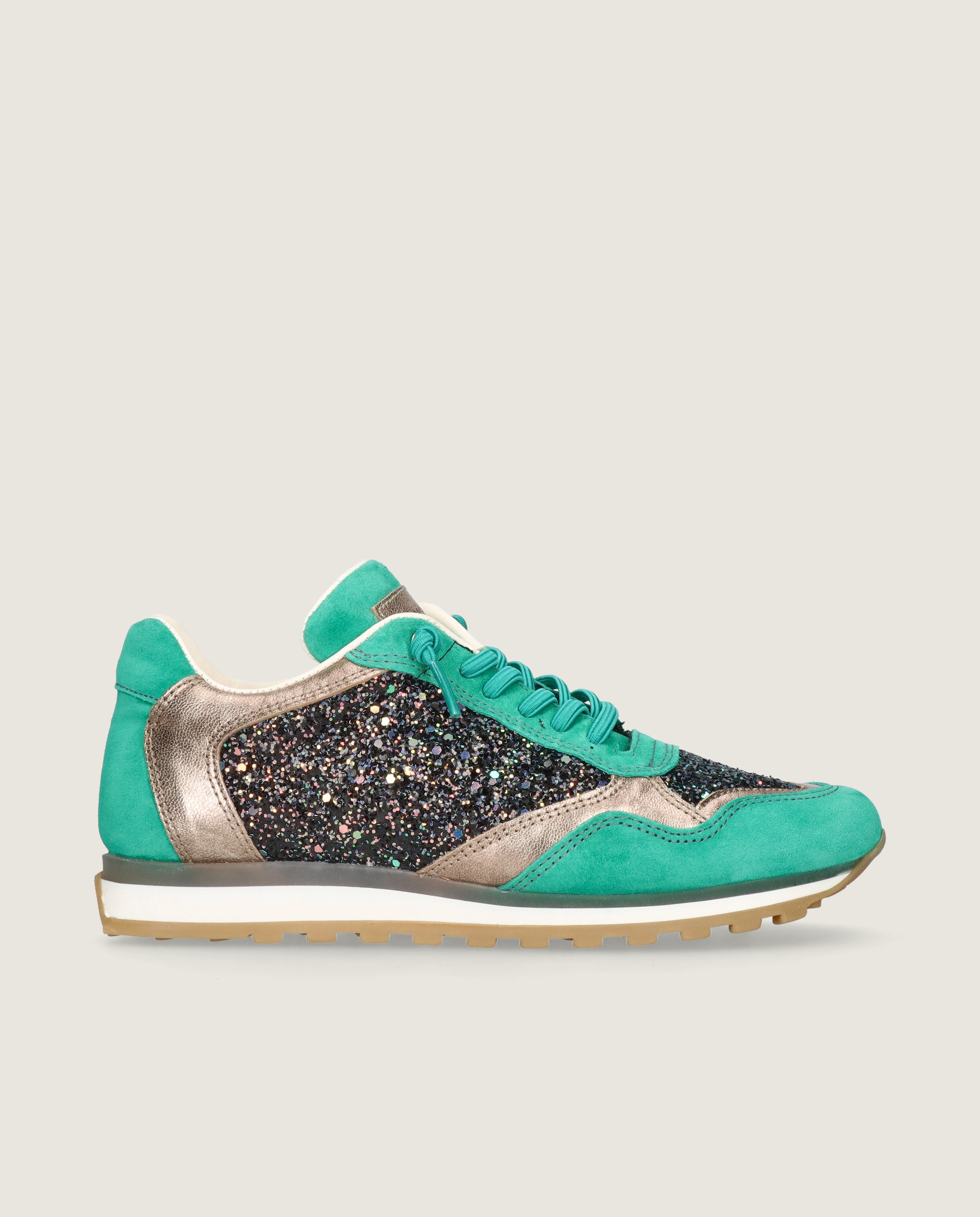 Steffi Green Suede Sneakers