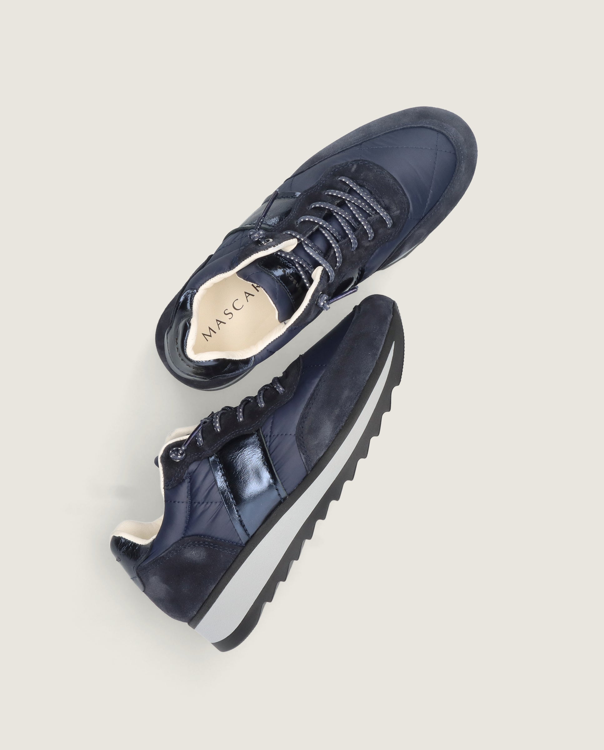 Blaue Steffi Sportschuhe aus Gewebe