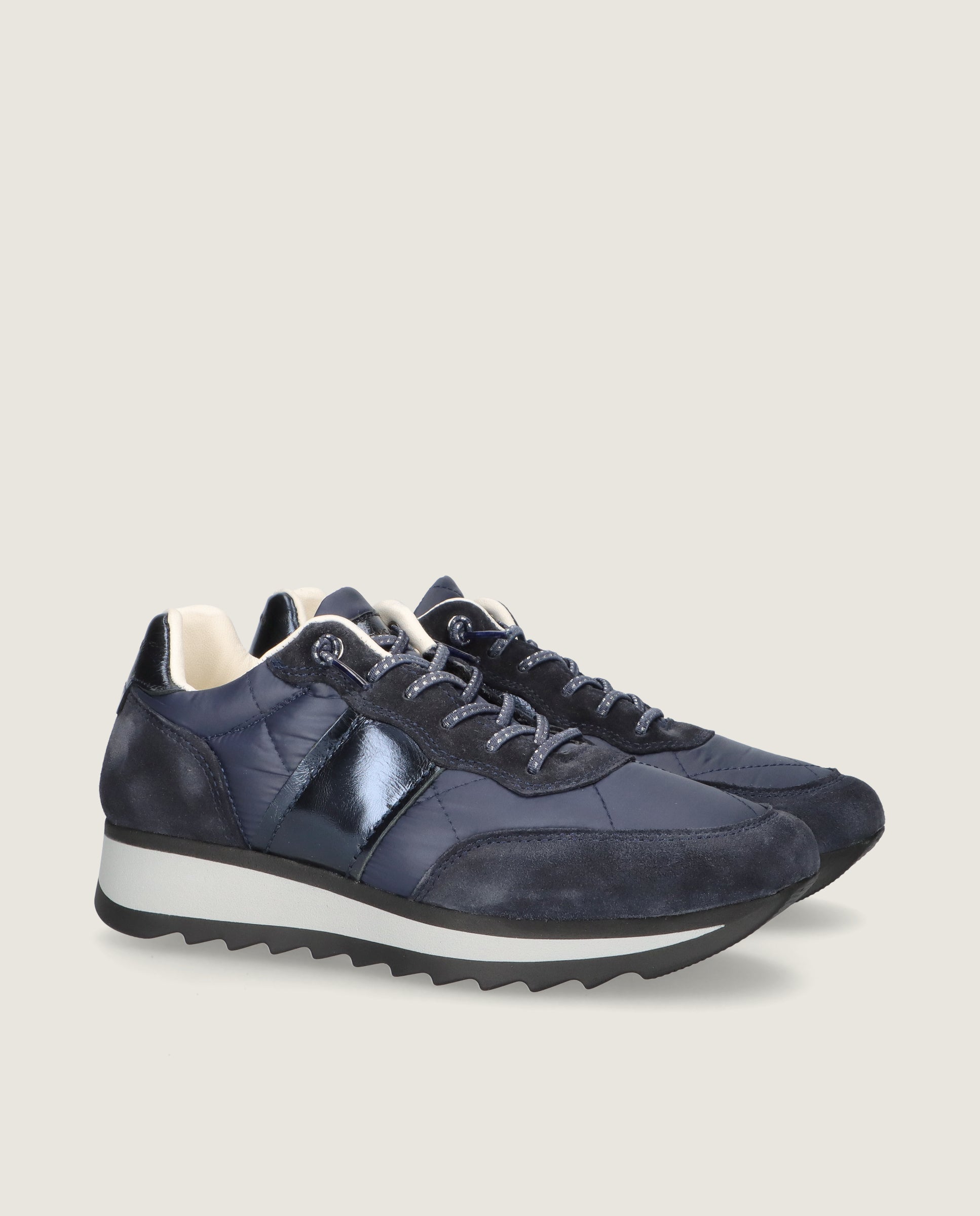 Image of Steffi Blue Woven Athletic Shoes by Mascaro