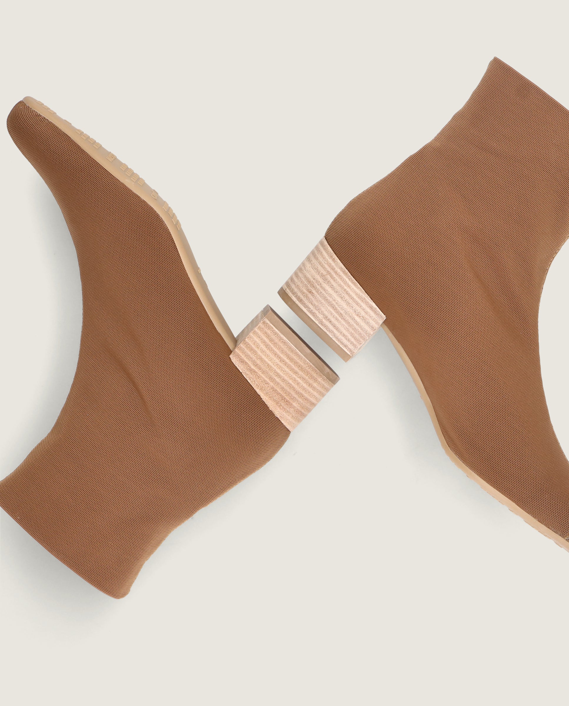 Milan Brown Woven Ankle Boots