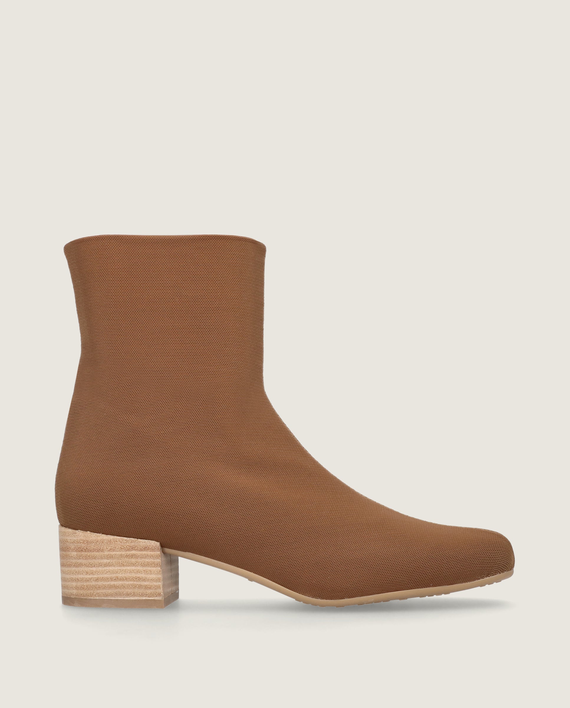 Milan Brown Woven Ankle Boots
