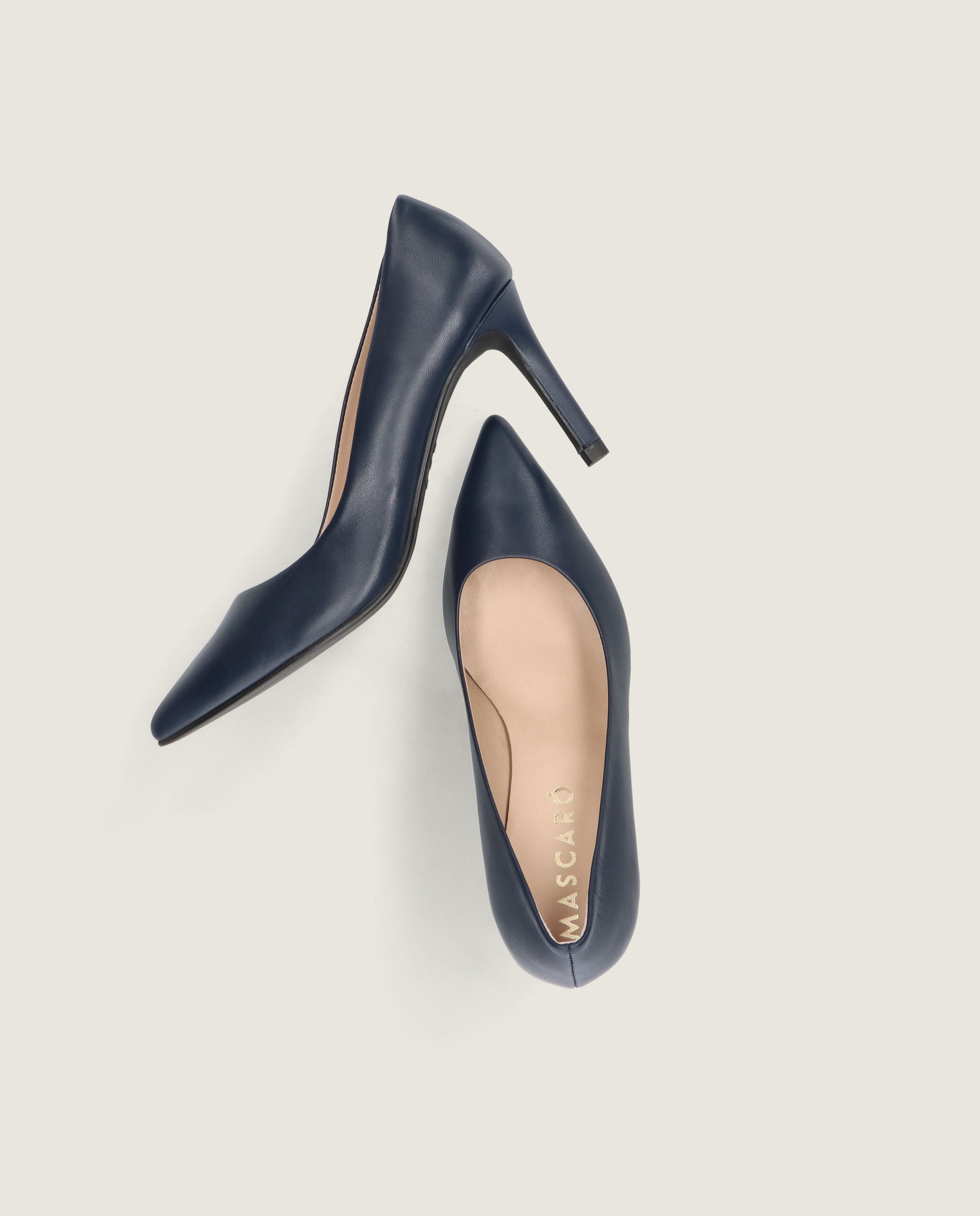 Renata Blue Leather Pumps