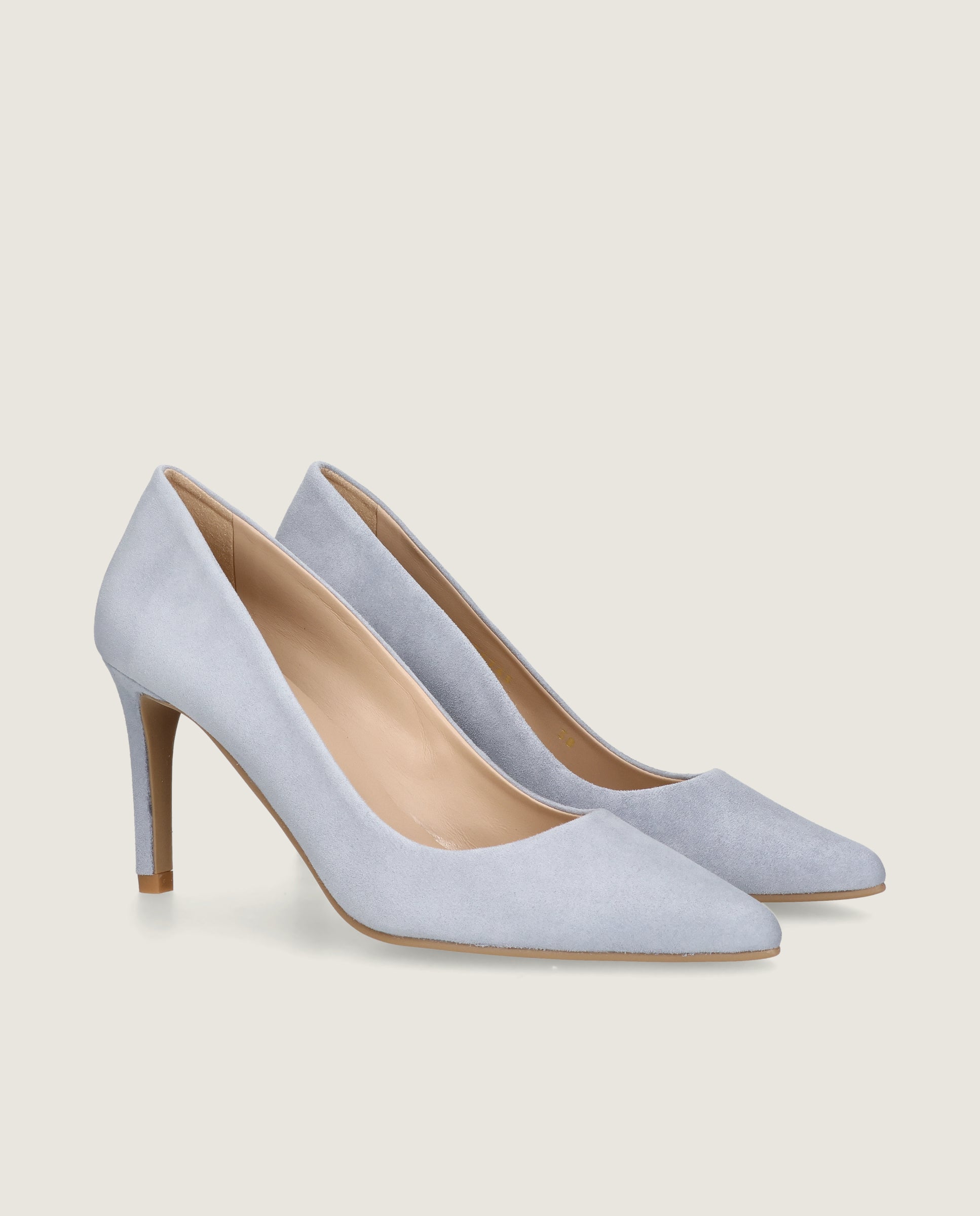 Image of Renata pump in jenas blue suede by Mascaro