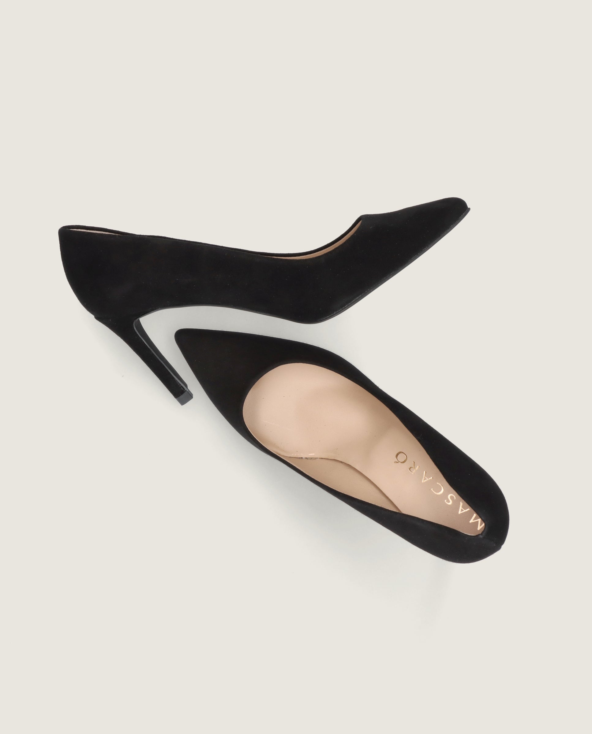 Renata Black Suede Pumps