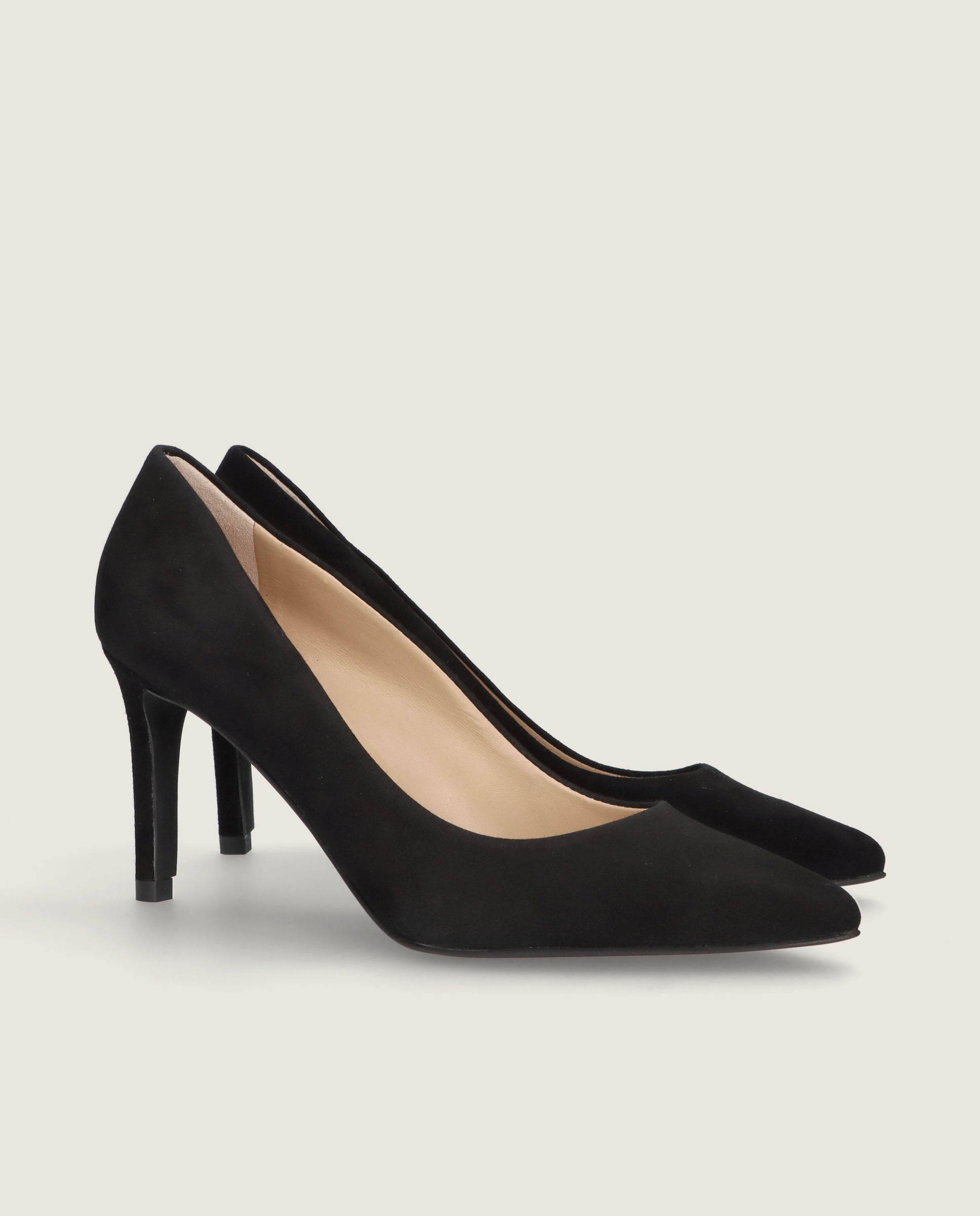 Image of Renata Black Suede Pumps by Mascaro