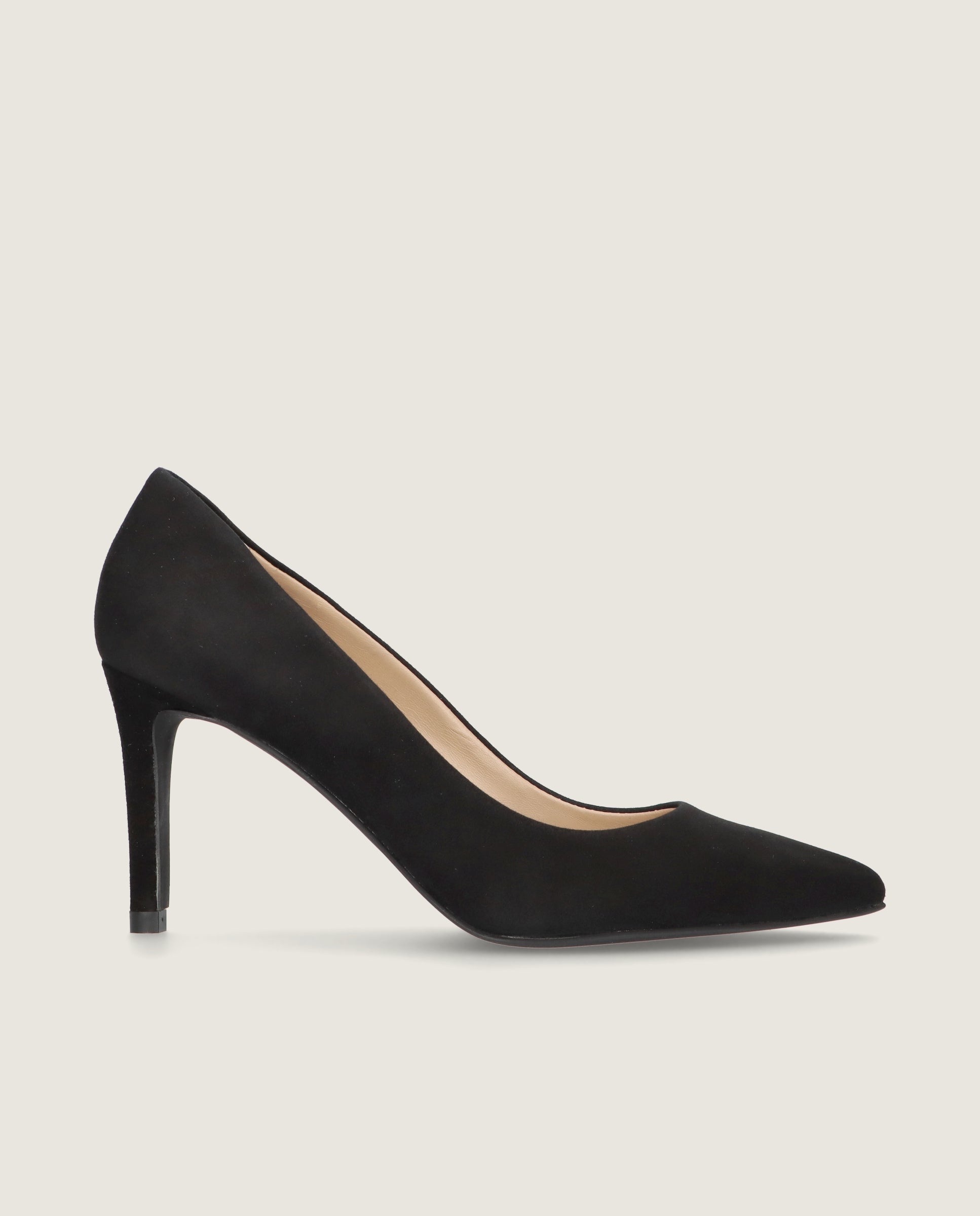 Renata Black Suede Pumps
