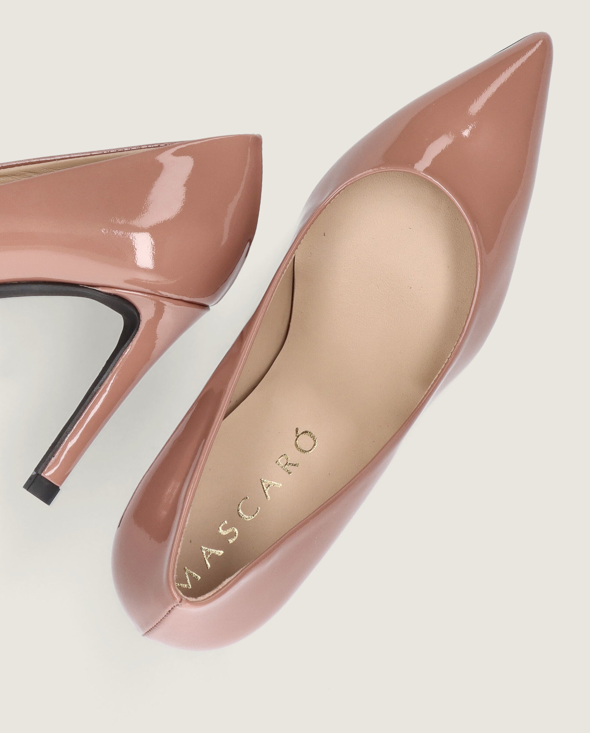 Renata Beige Patent Leather Salon