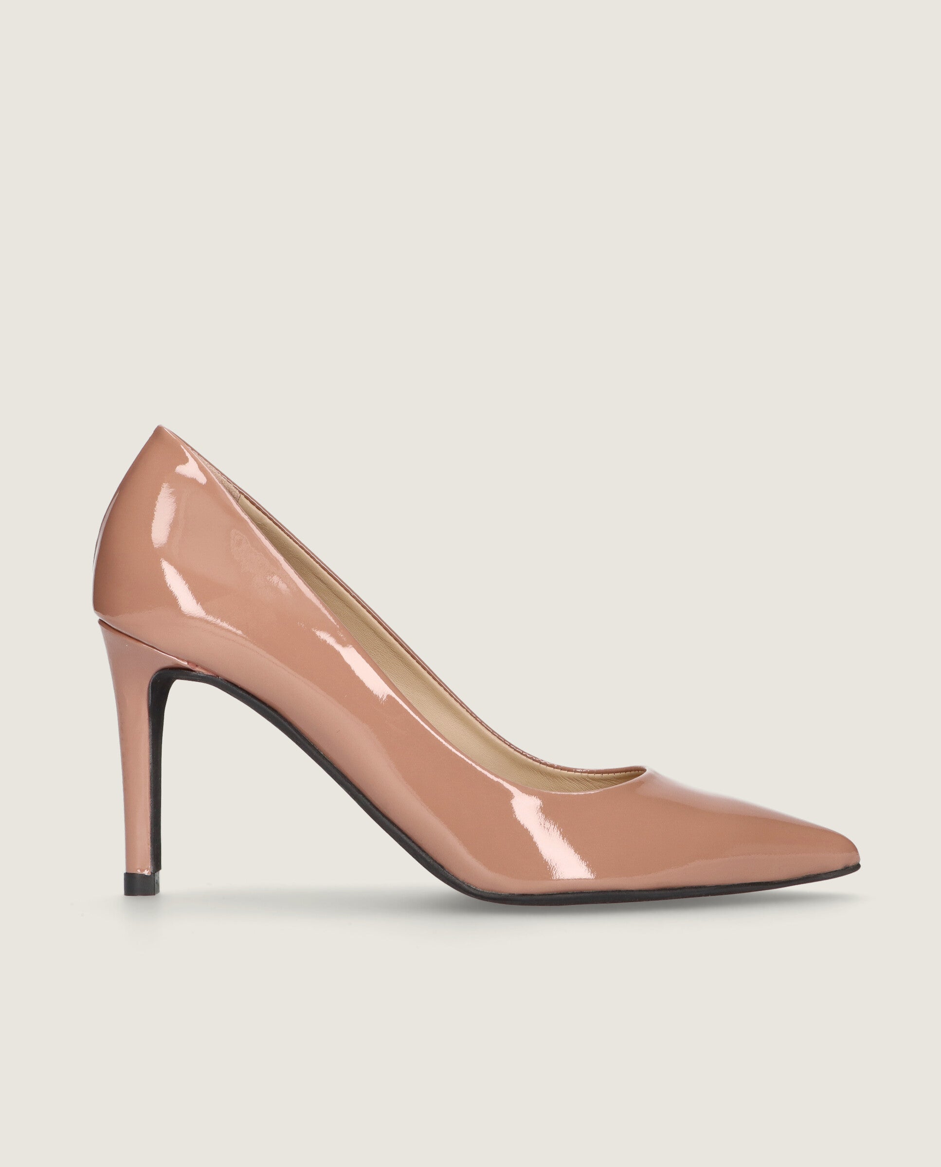Renata Beige Patent Leather Salon