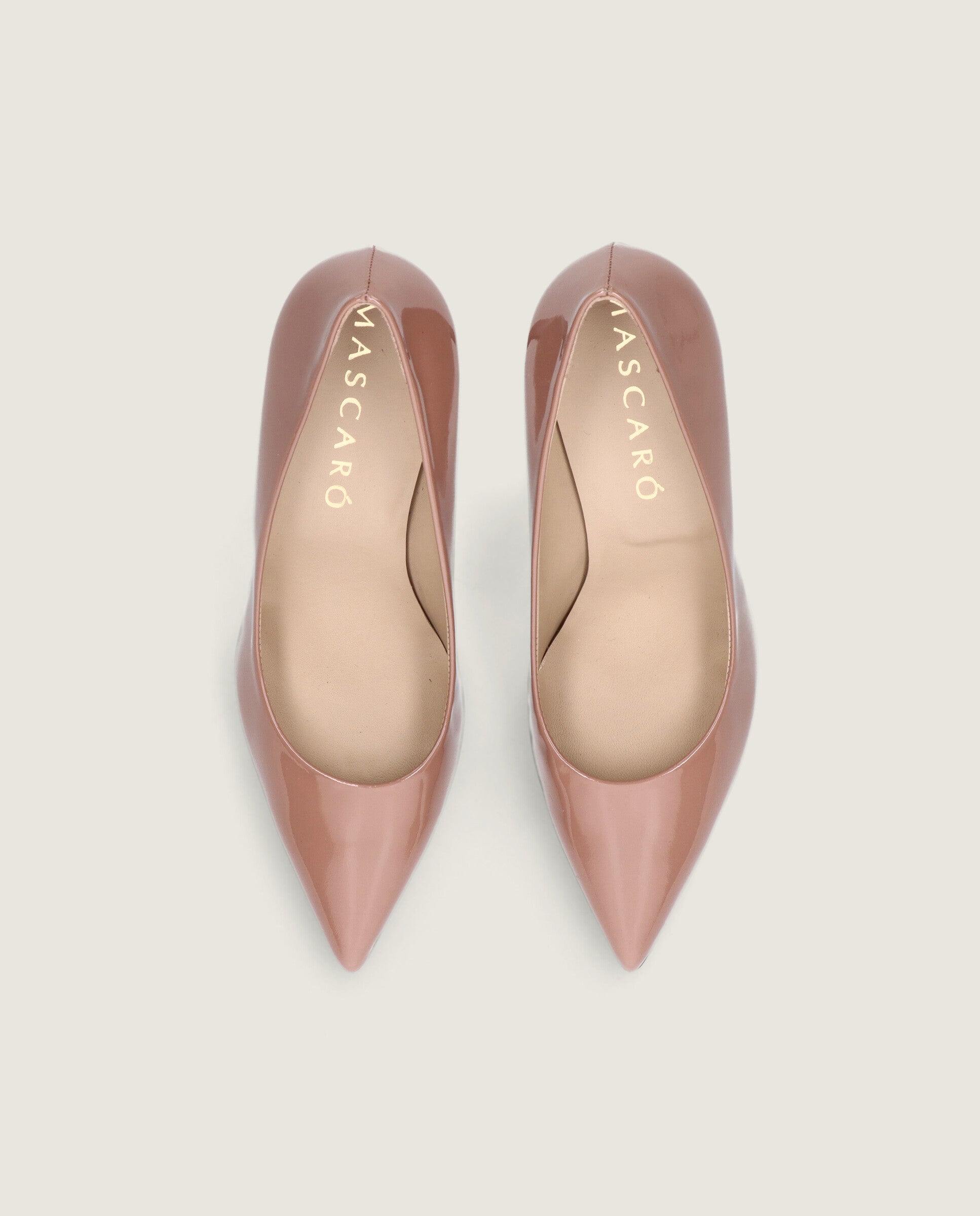 Renata Beige Patent Leather Salon