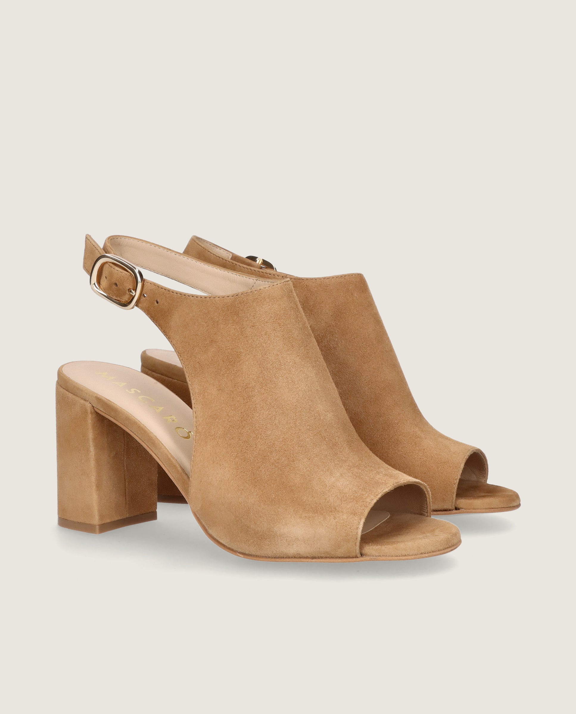 Imagen de Sandalias Ruth Marrones Ante por Mascaro