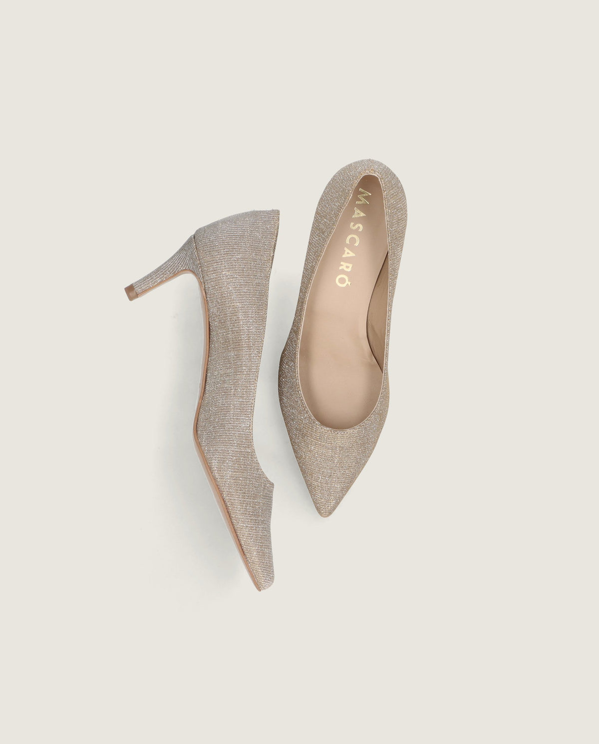 Phoebe Silver Metallic Woven Pumps