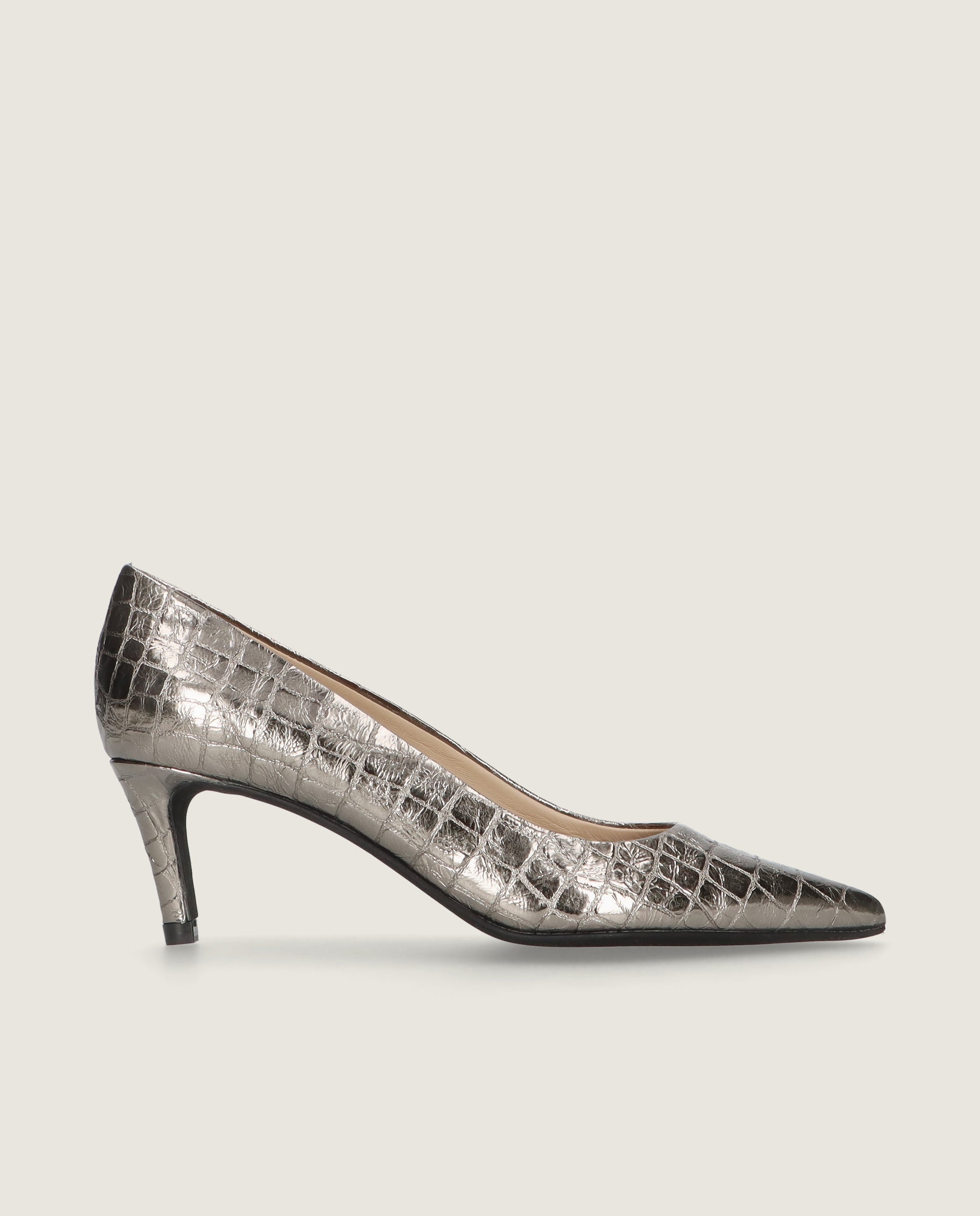 Phoebe Silver Salon Metallic Leathers