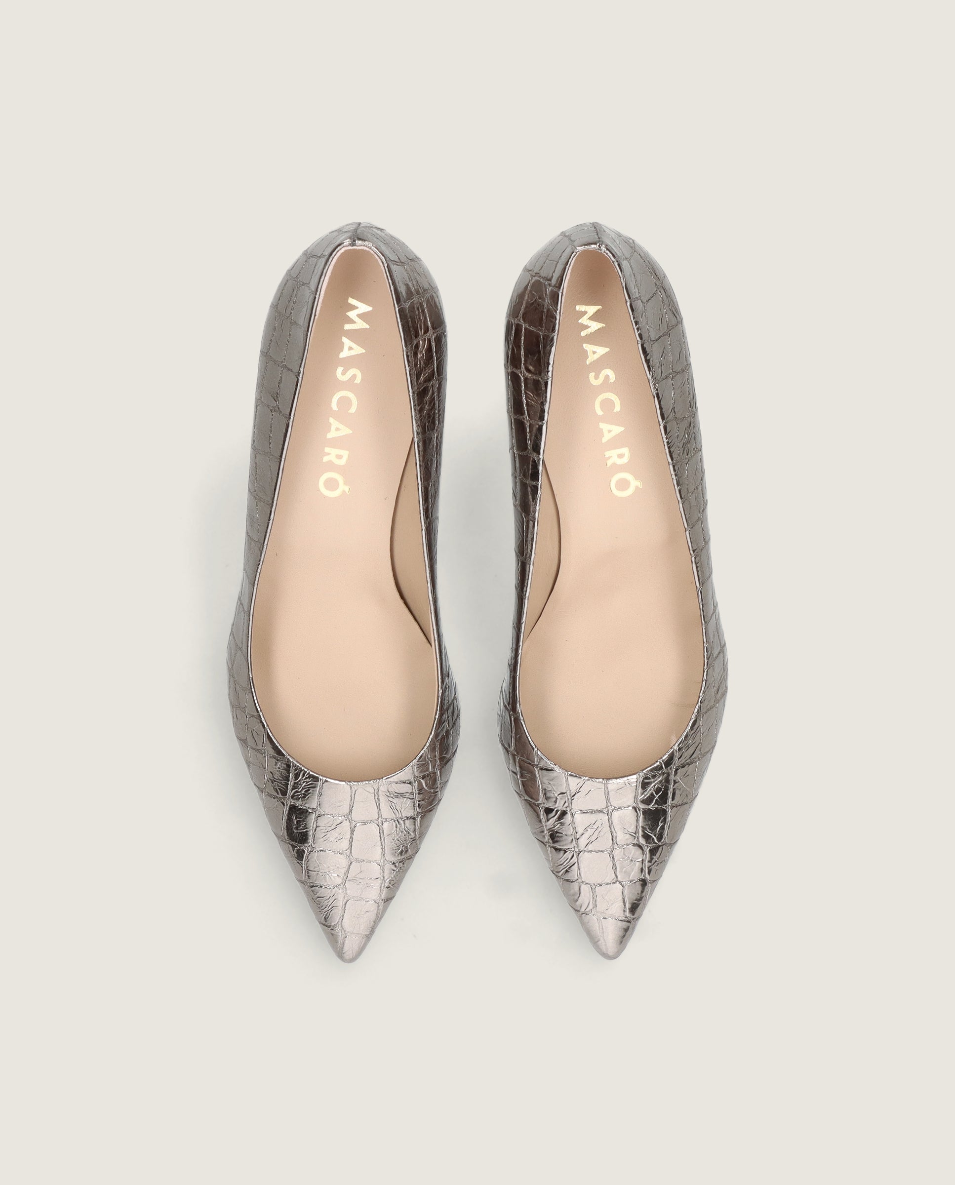 Salon Phoebe Plateados Pieles metalizadas