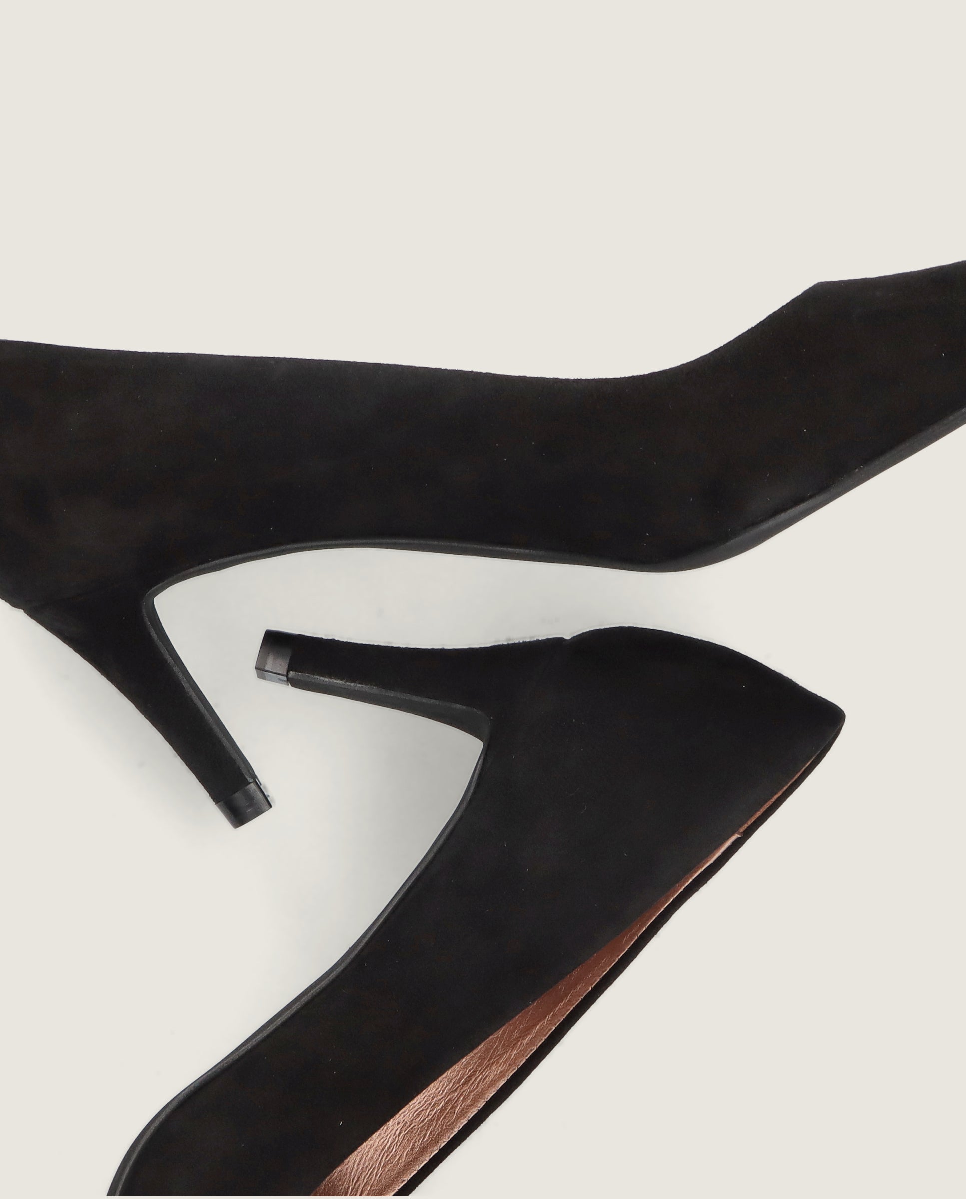 Phoebe Black Suede Pumps