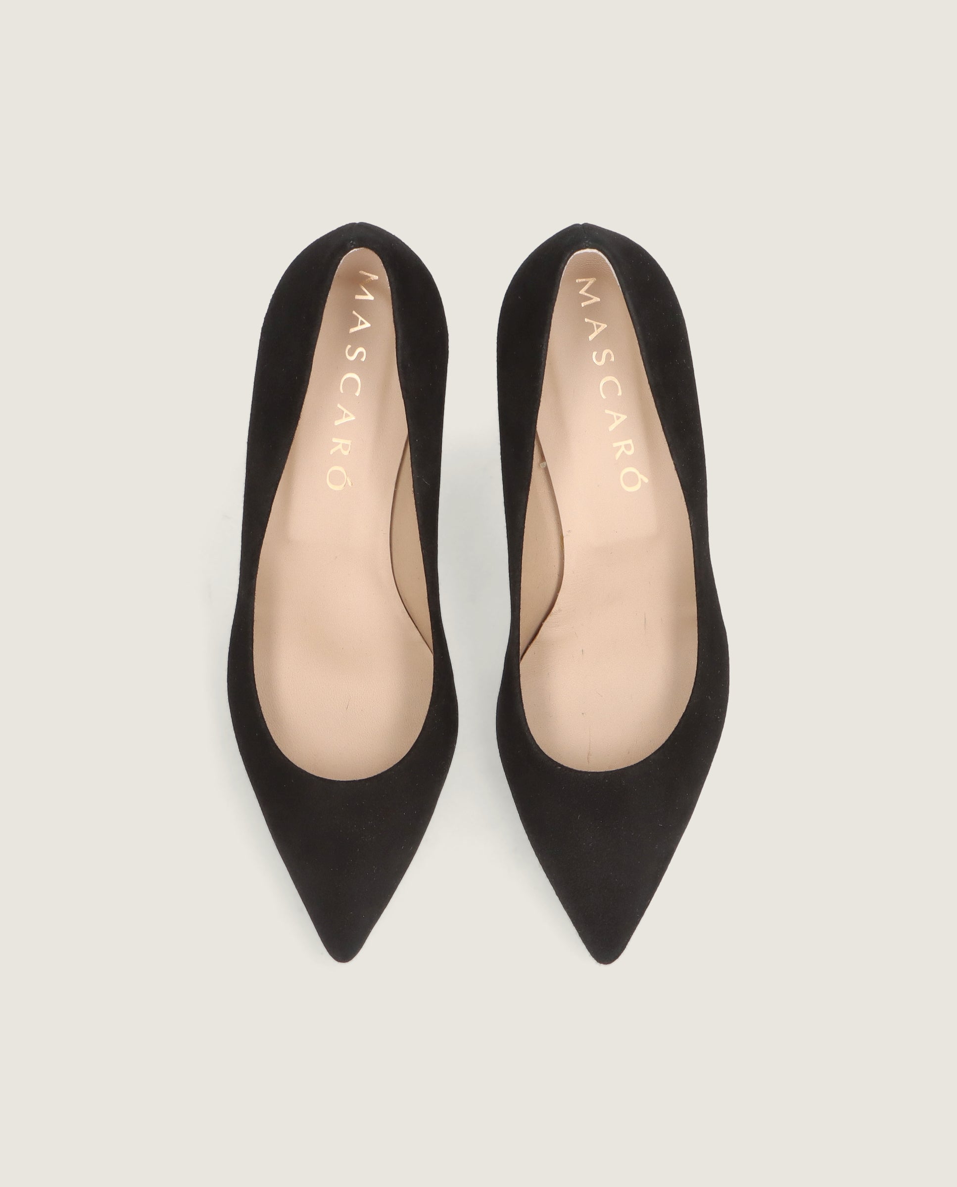 Alternative view of Phoebe Black Suede Pumps by Mascaro
