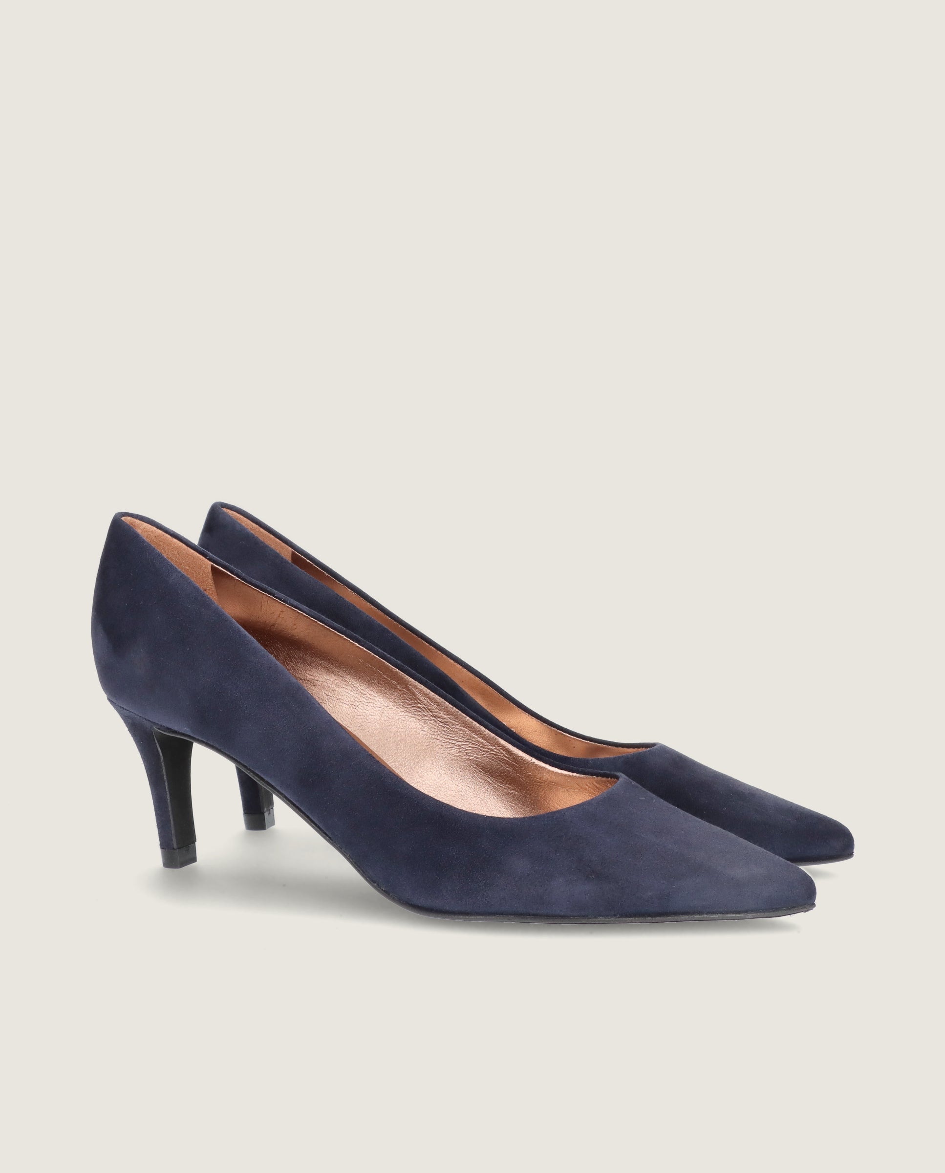 Image of Phoebe Blue Suede Pumps by Mascaro