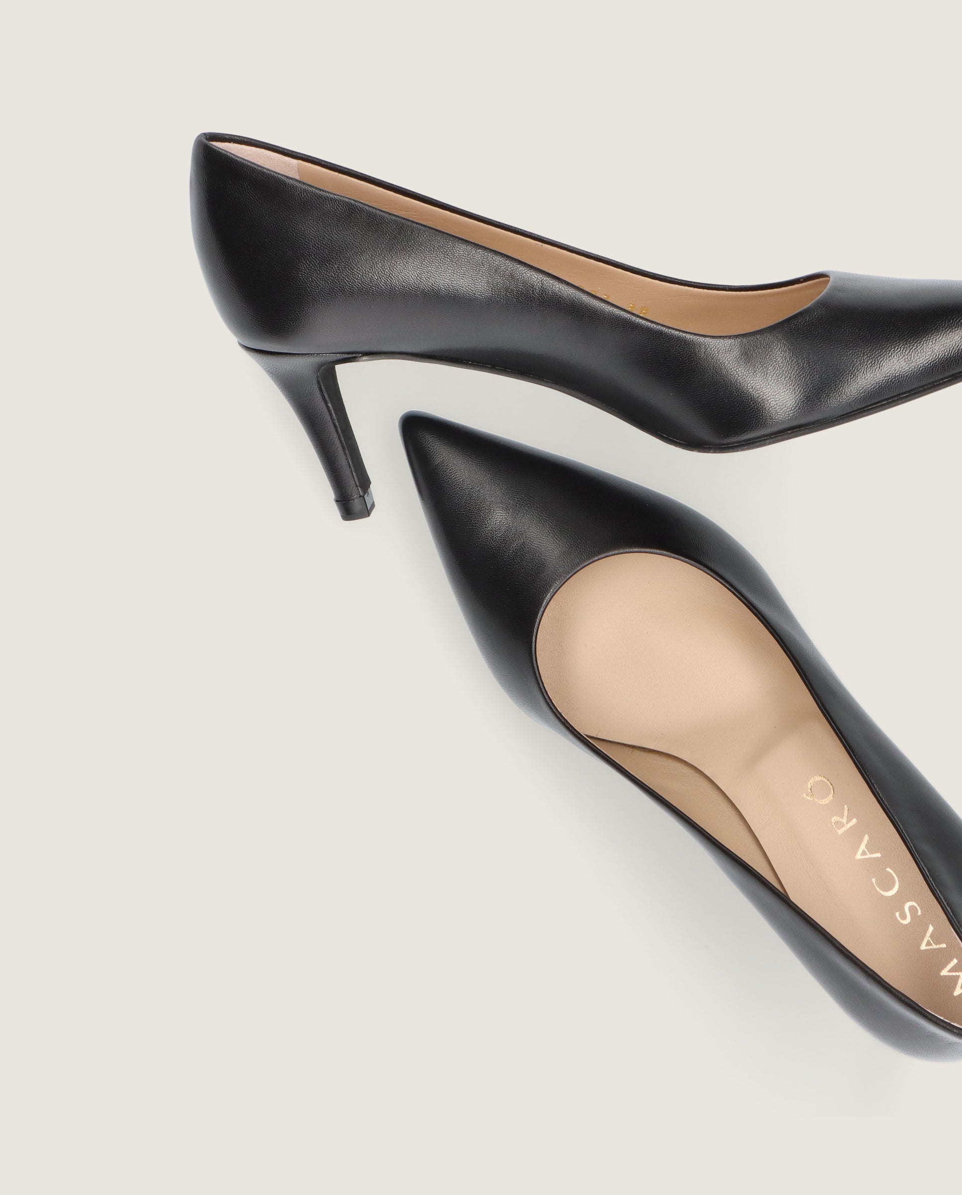 Phoebe Black Suede Pumps