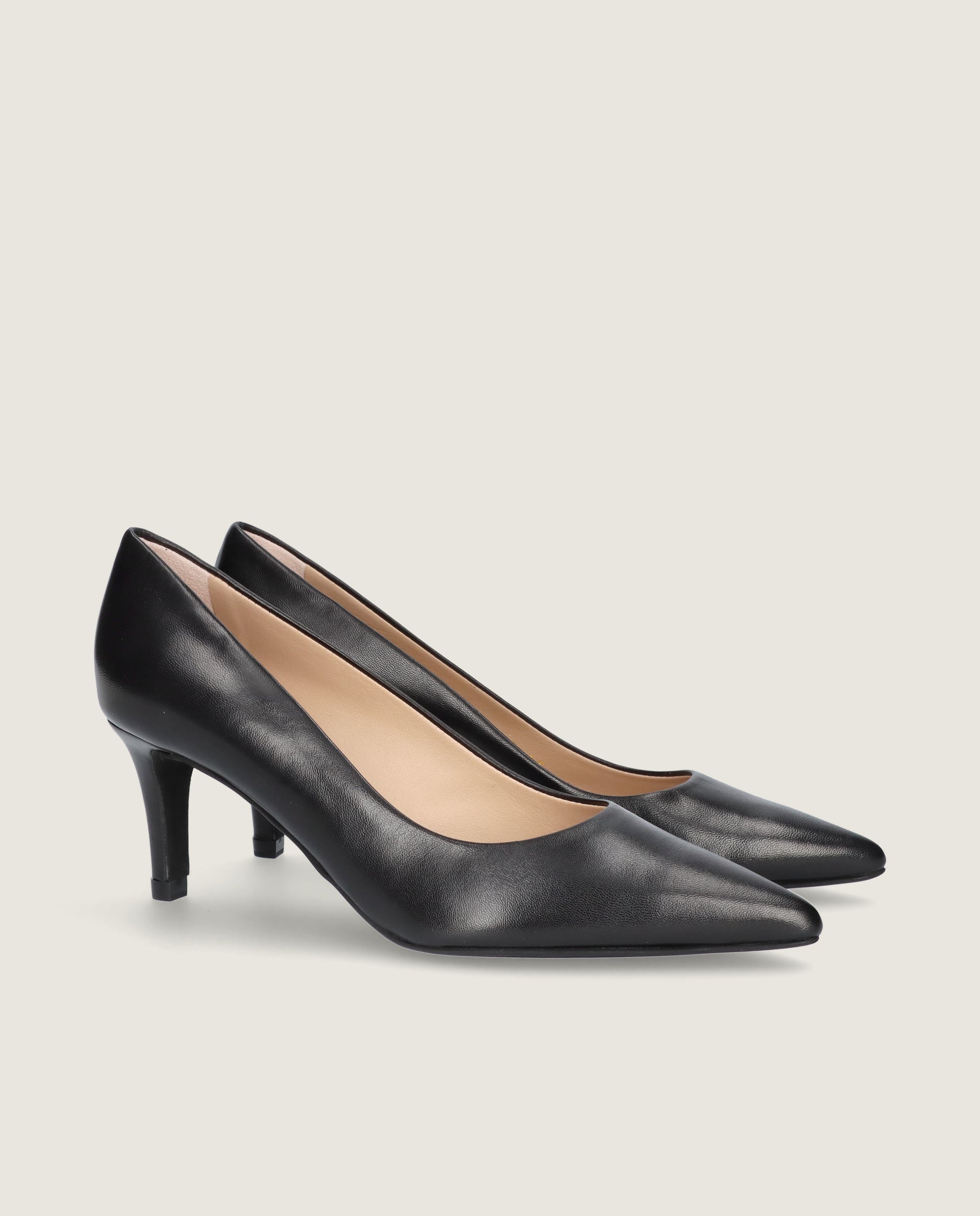 Image of Phoebe Black Suede Pumps by Mascaro