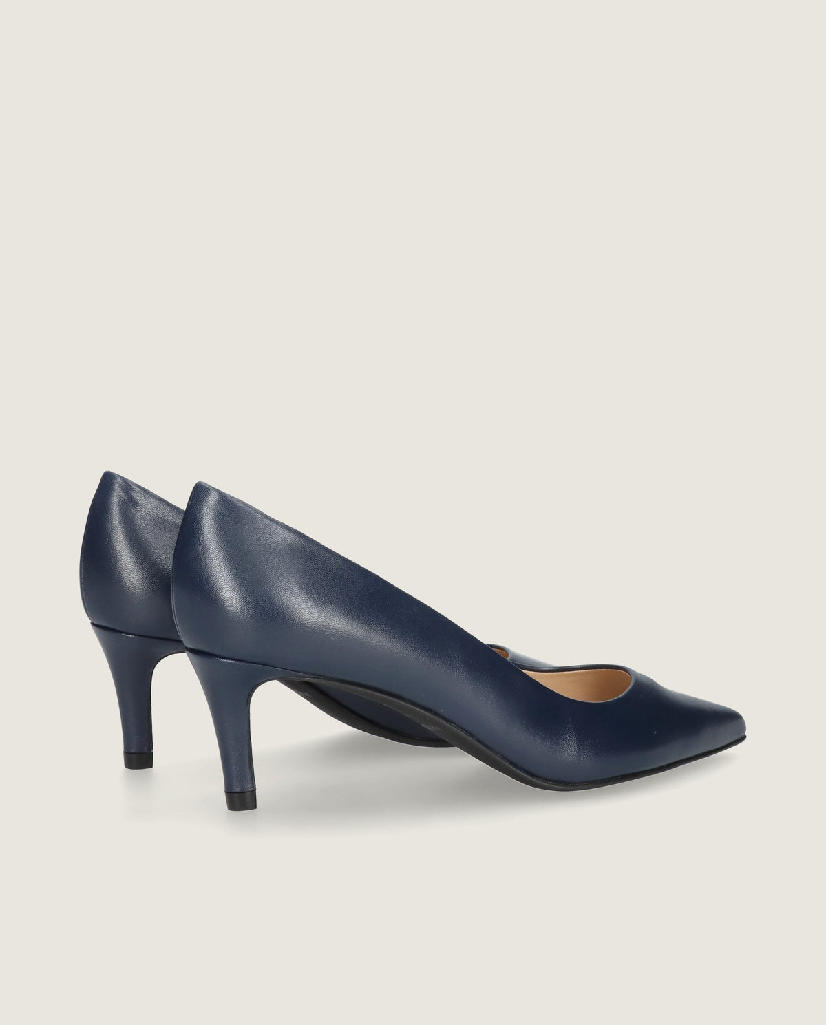 Phoebe Blue Leather Pumps