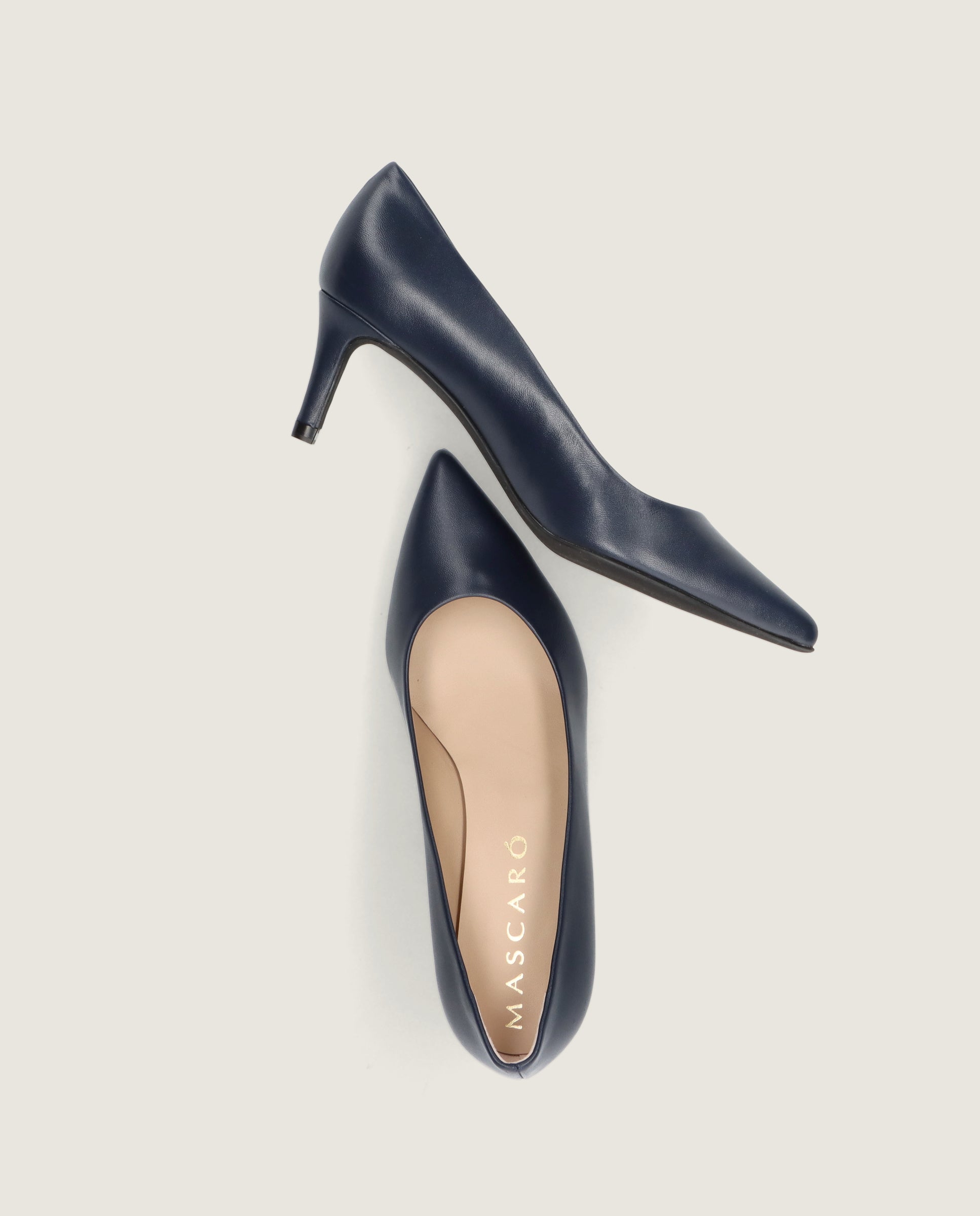 Salon Phoebe Blaues Leder