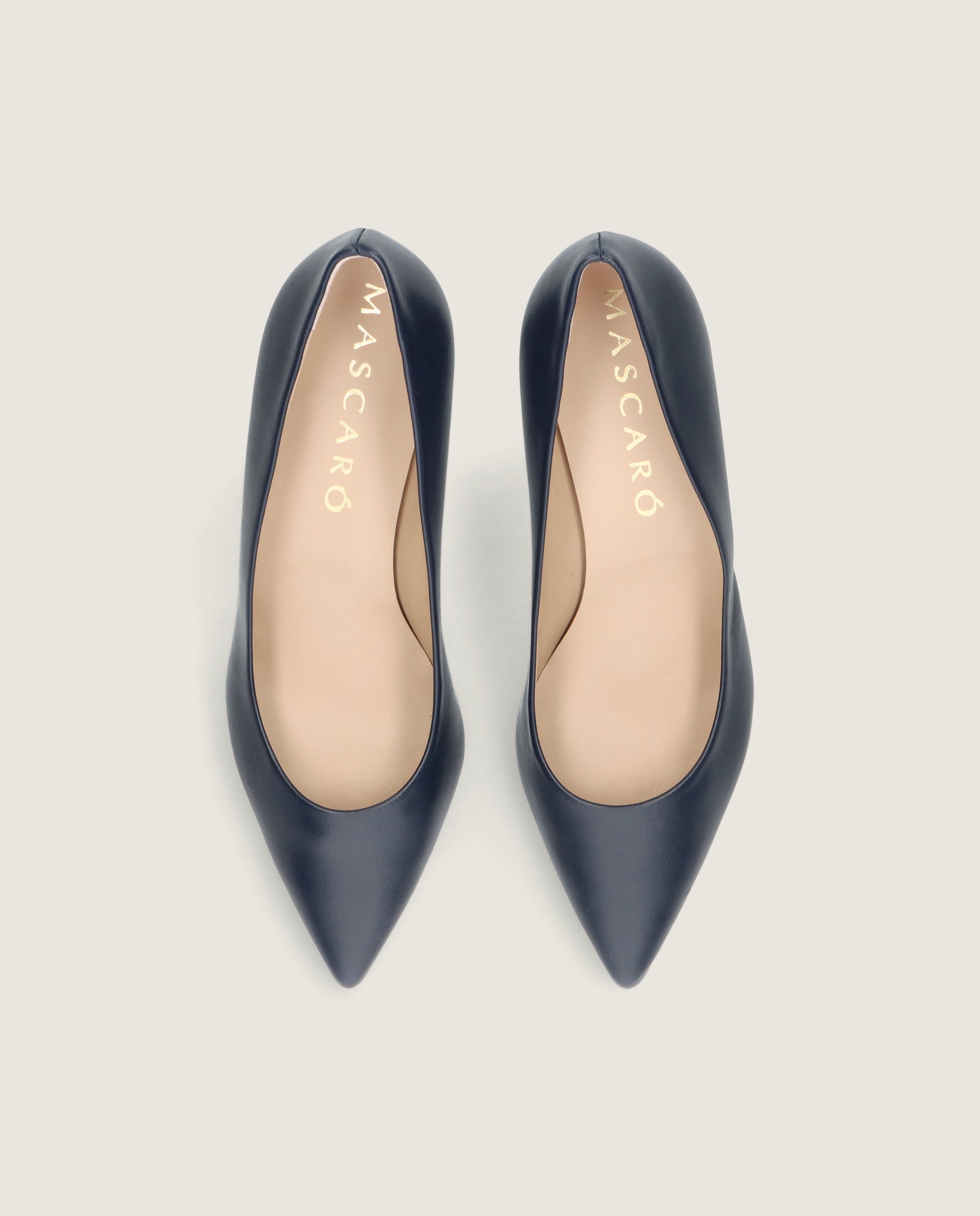 Salon Phoebe Blaues Leder