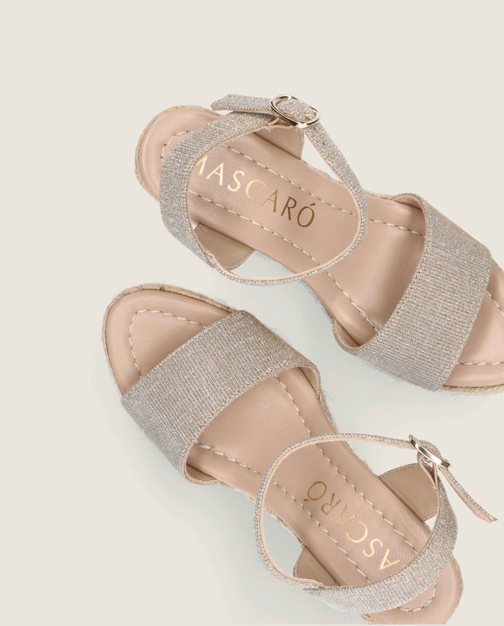 Kenya Esparto Silver Woven Espadrilles