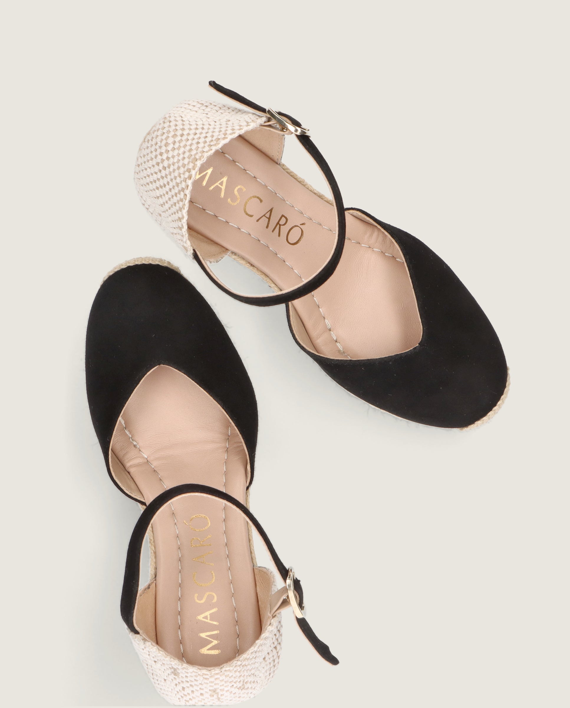 Rachel Esparto Espadrilles in Black Suede