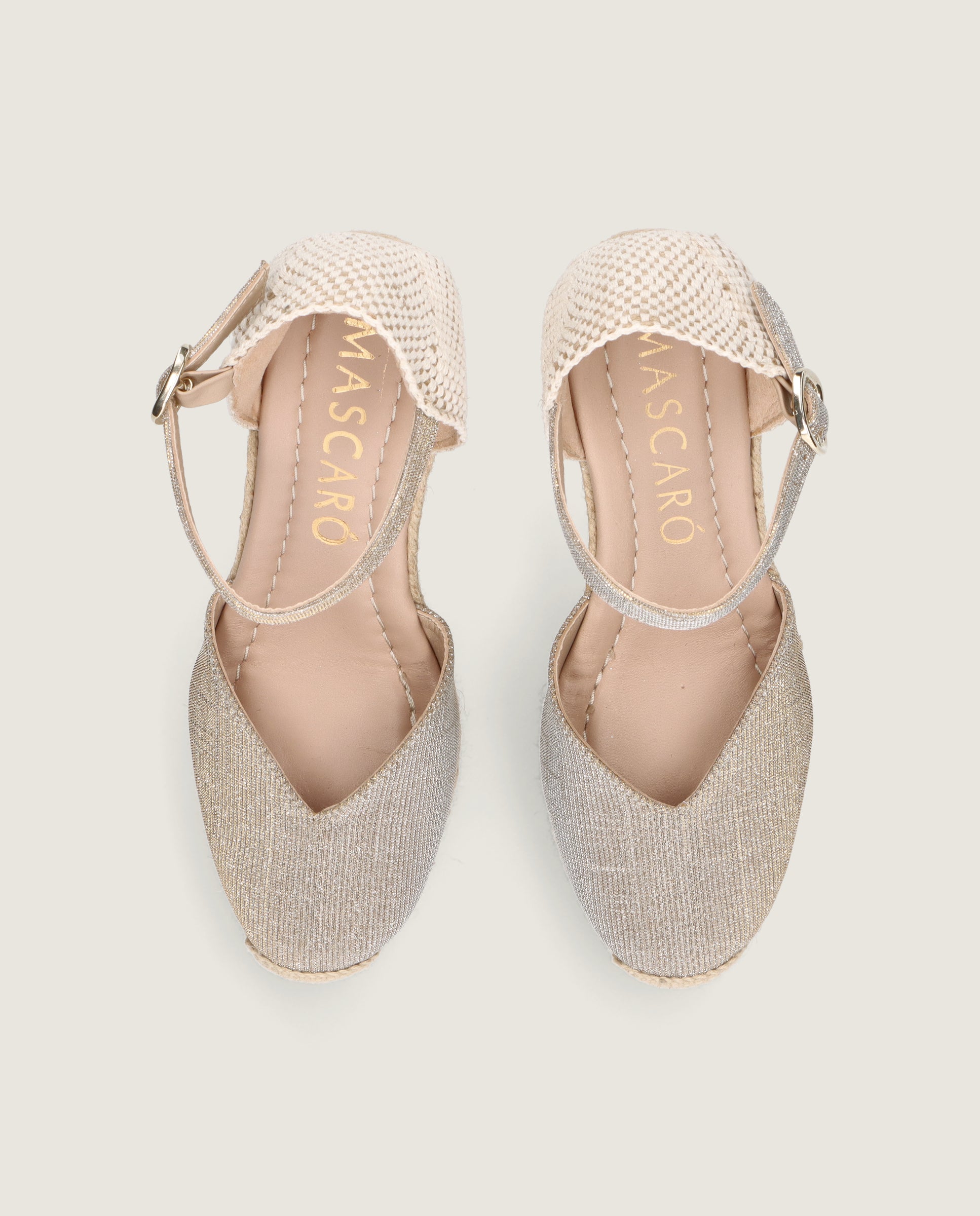 Rachel Espadrilles Silver Woven