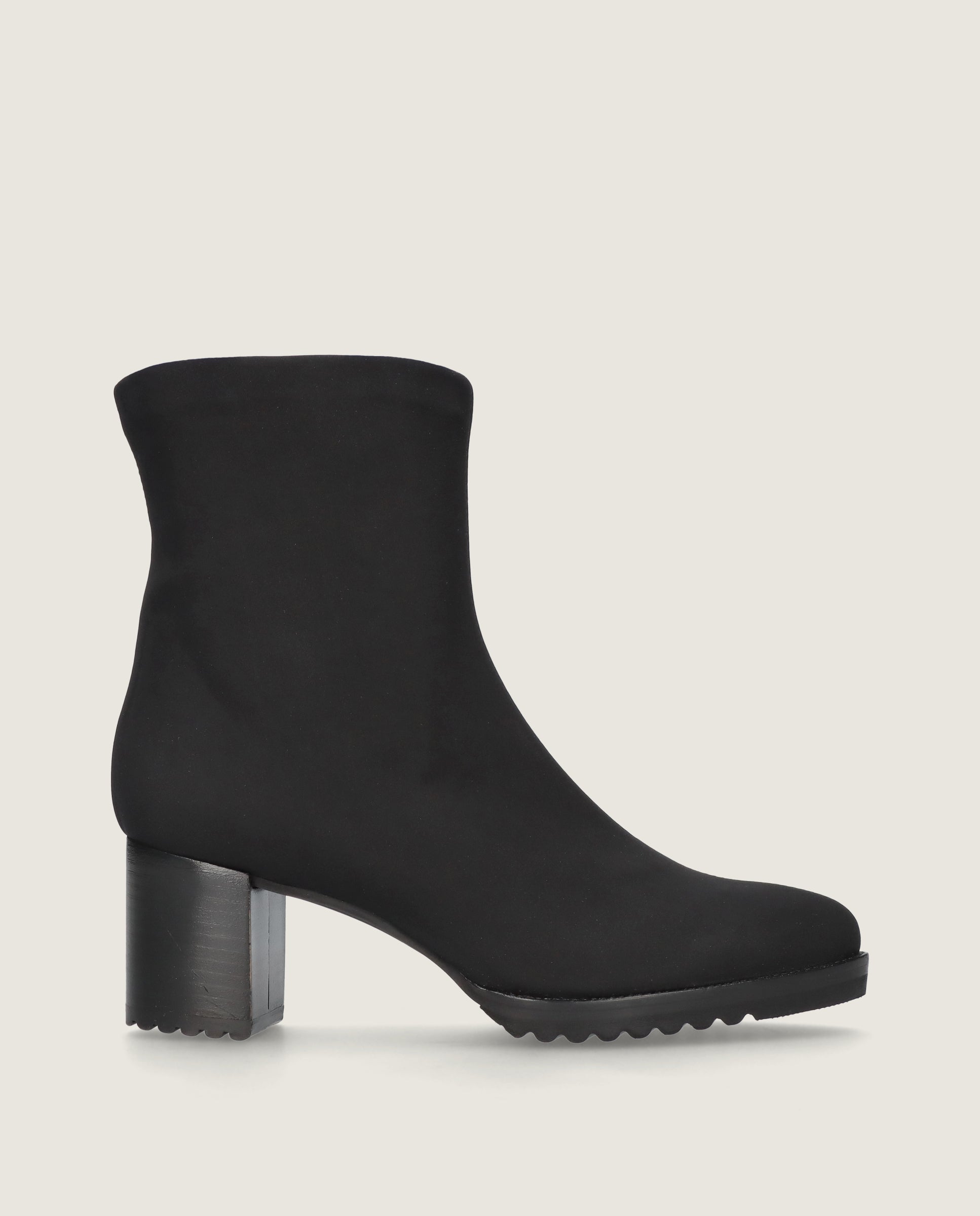 Cindy Black Woven Ankle Boots