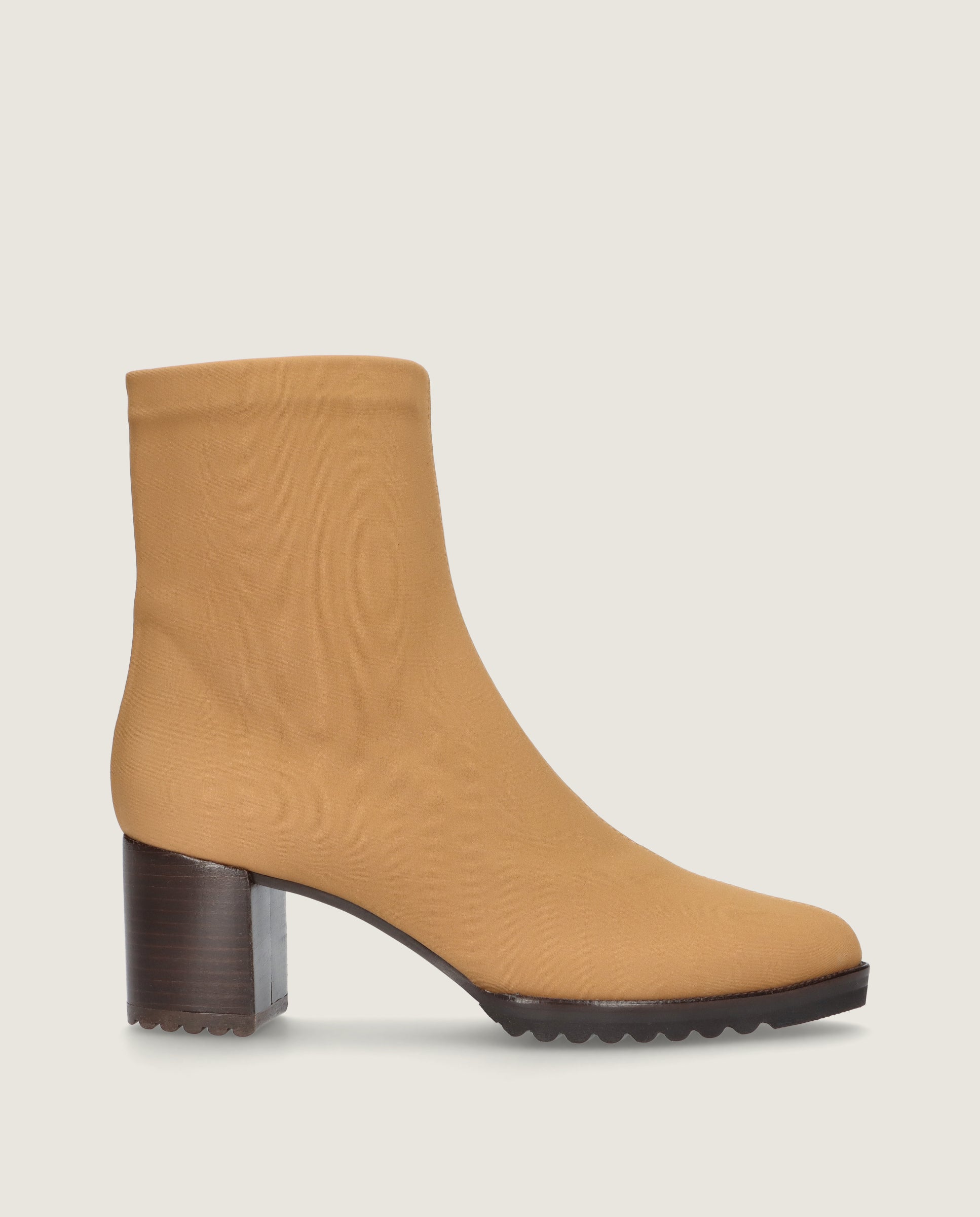 Cindy Beige Woven Ankle Boots