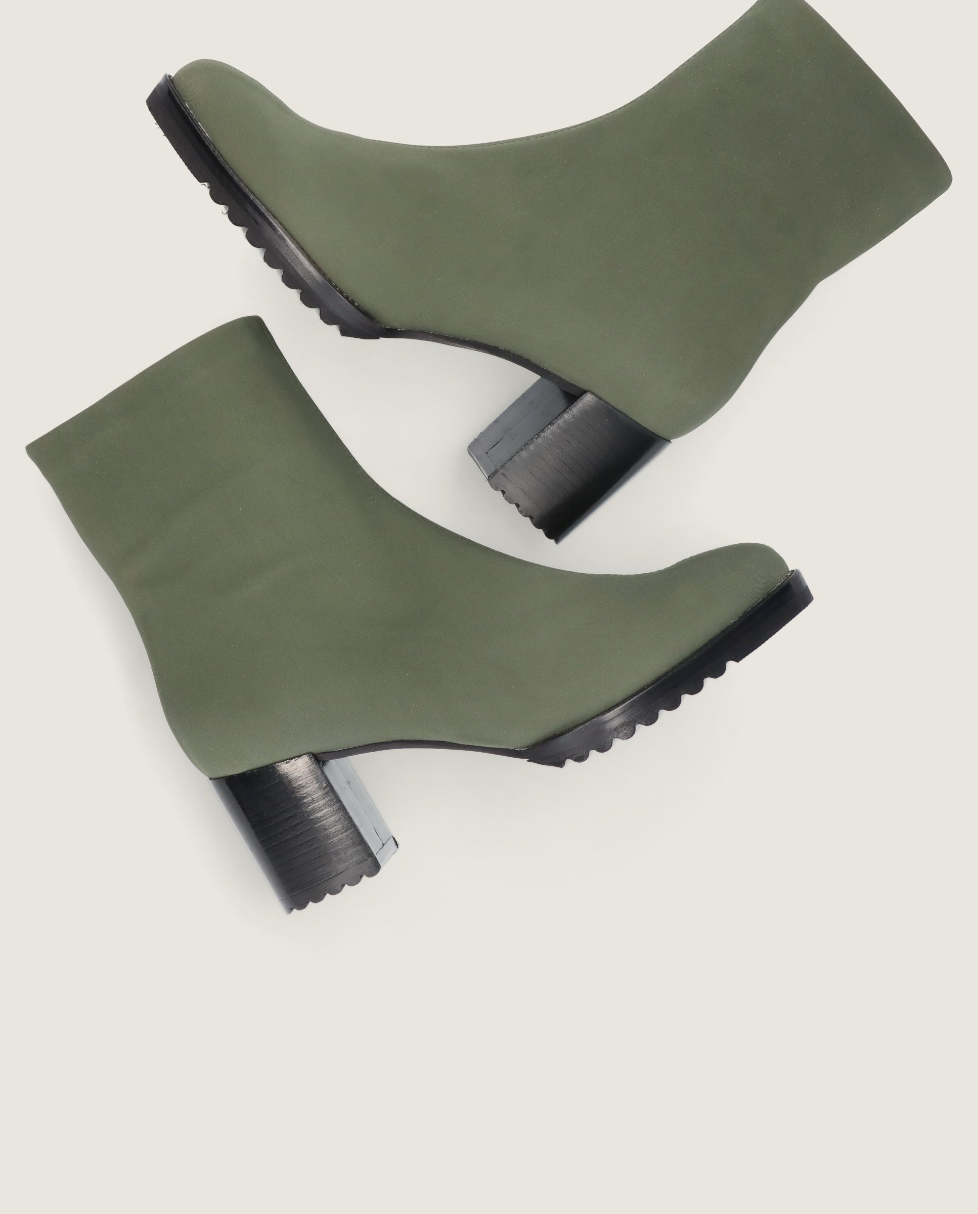 Botines Cindy Verdes Tejidos