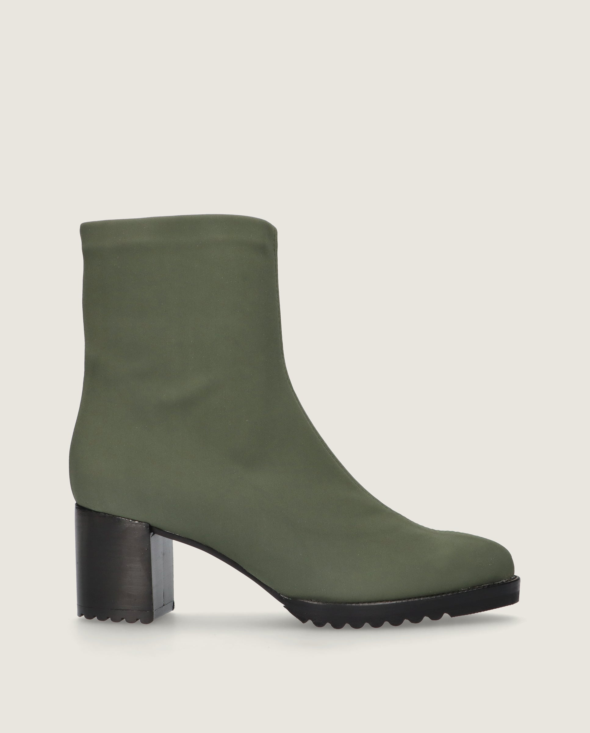 Cindy Green Woven Ankle Boots