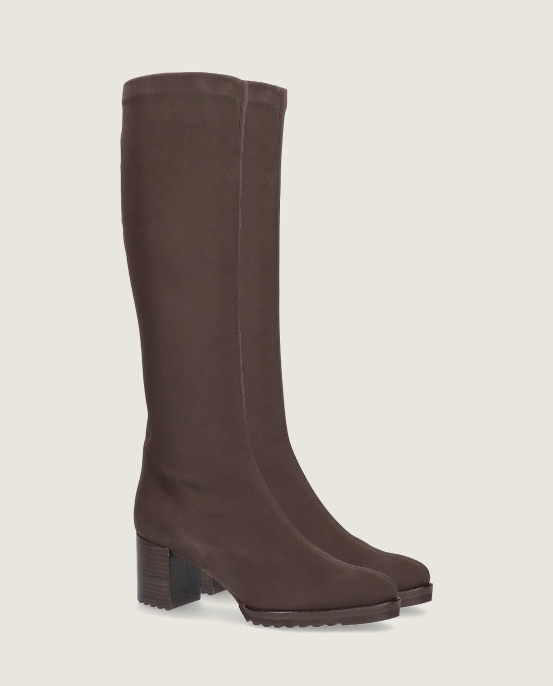 Botas Cindy Marrones Tejidos