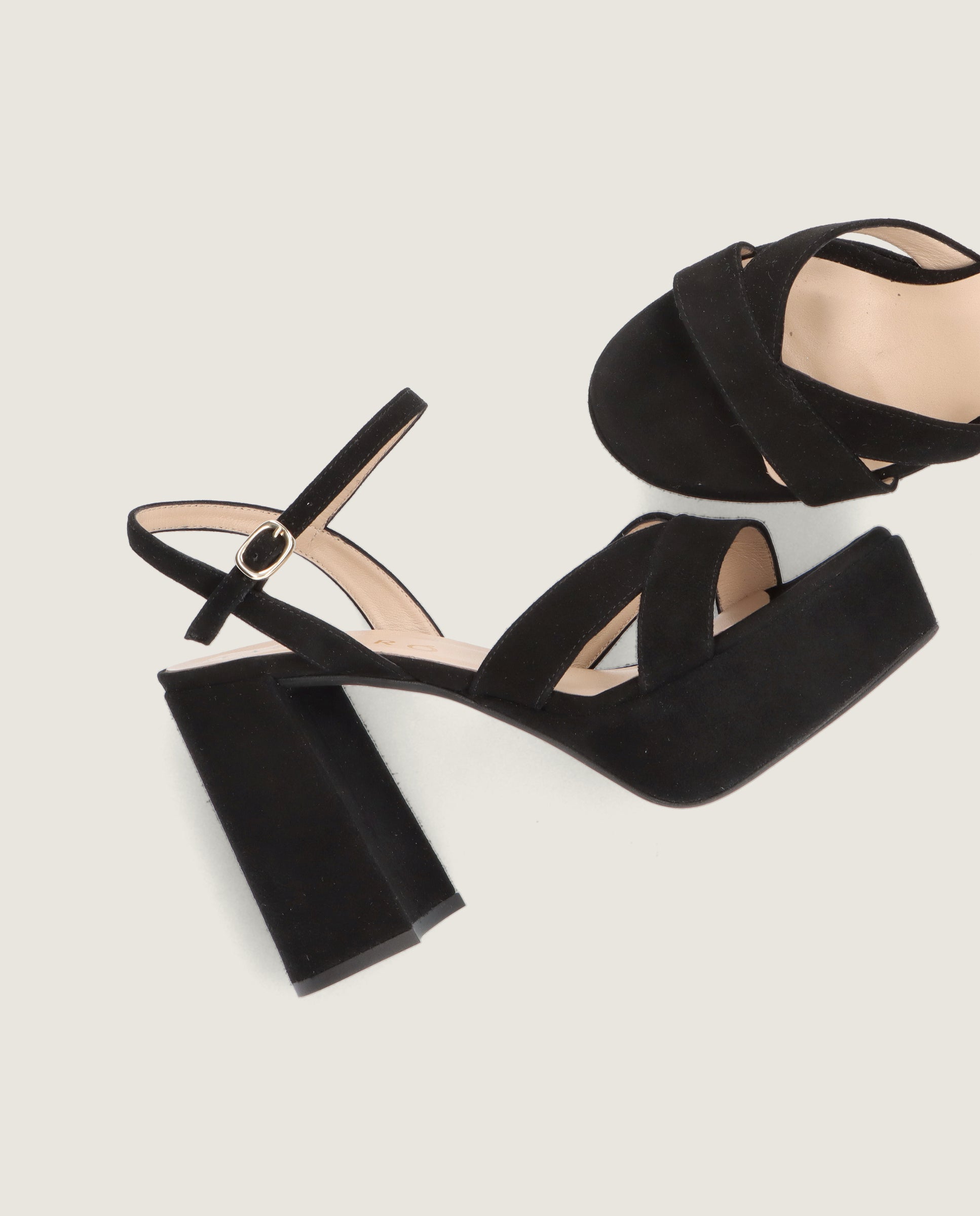 Ruth Sandalen Schwarz Wildleder