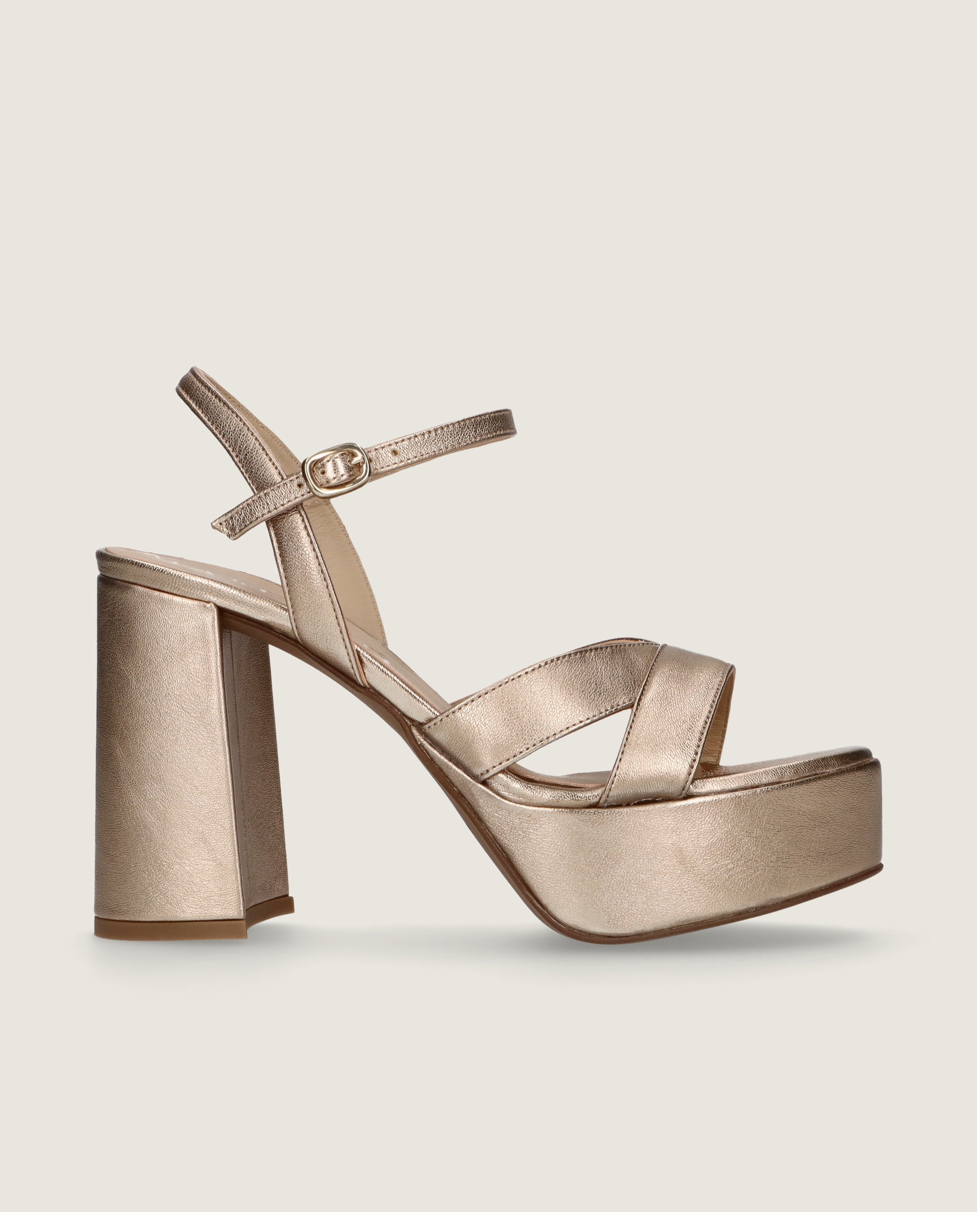 Sandalias Ruth Dorados Pieles metalizadas