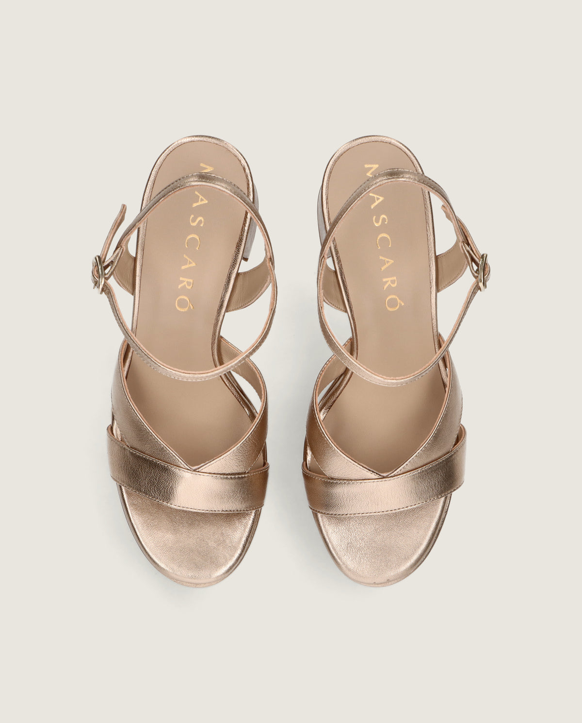 Sandalias Ruth Dorados Pieles metalizadas