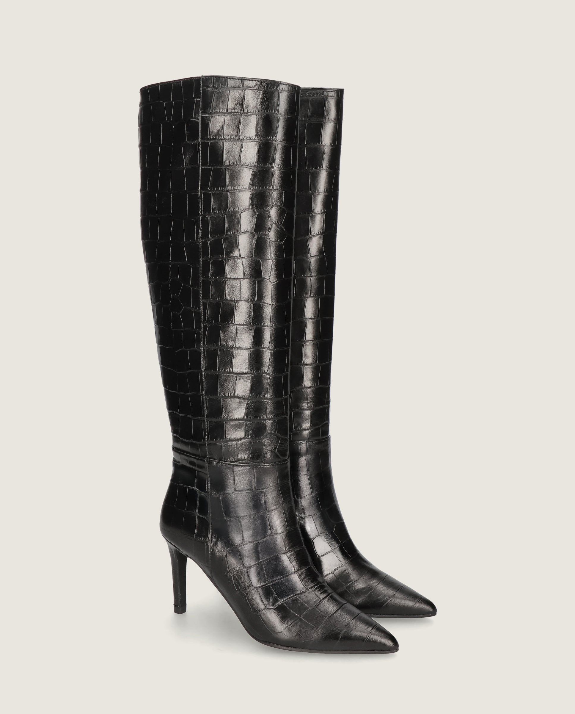 Image of Renata Boots BLACK LEATHER by Mascaro