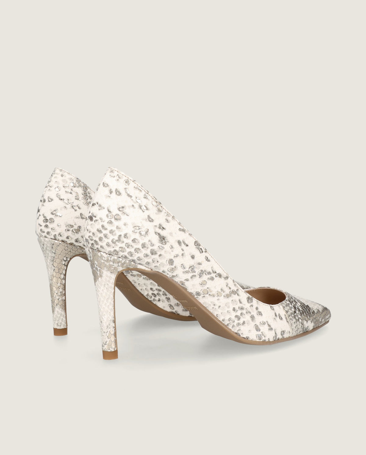 Renata Pump in snake printed leather