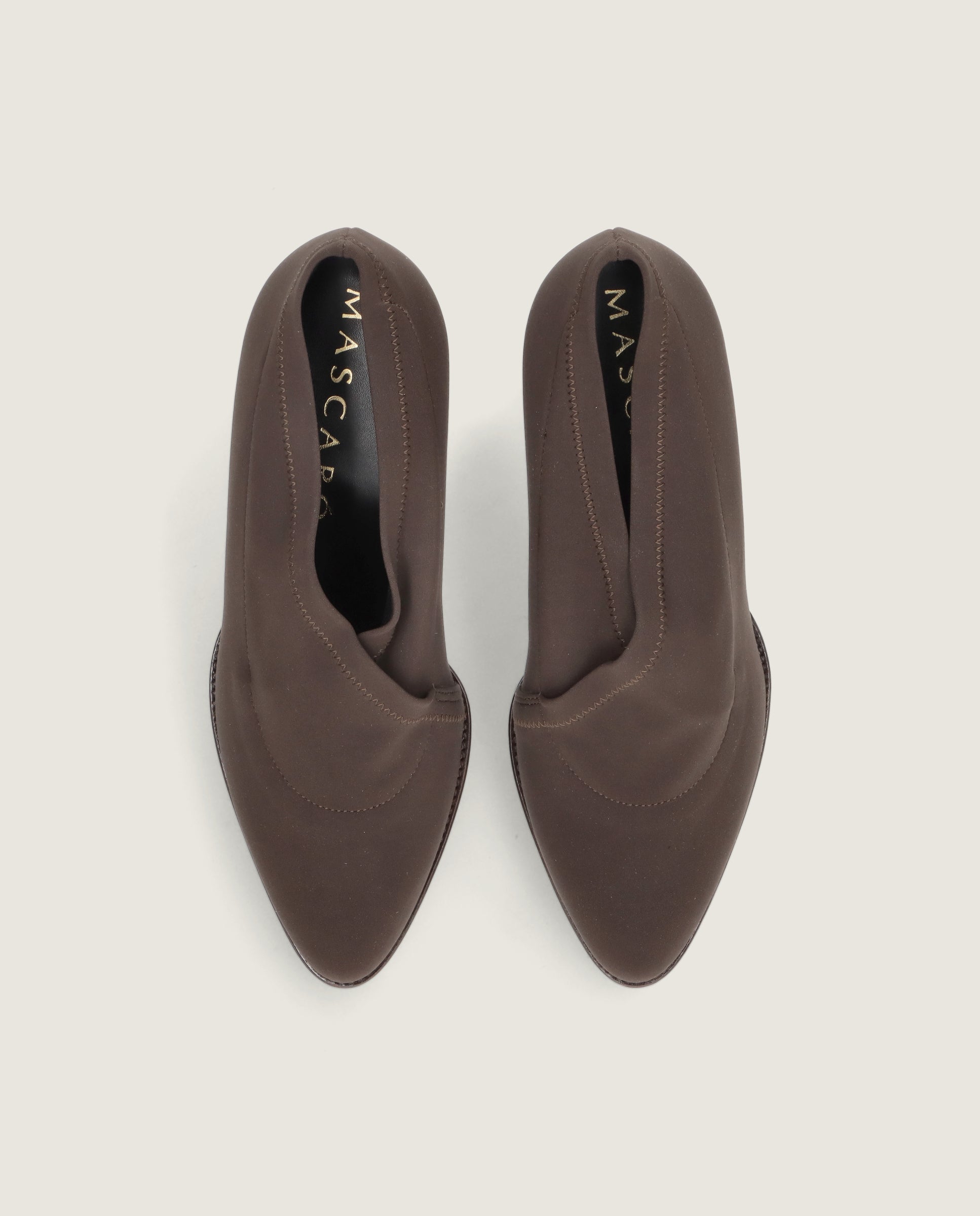 Zapatos Abotinados Cindy Marrones Tejidos