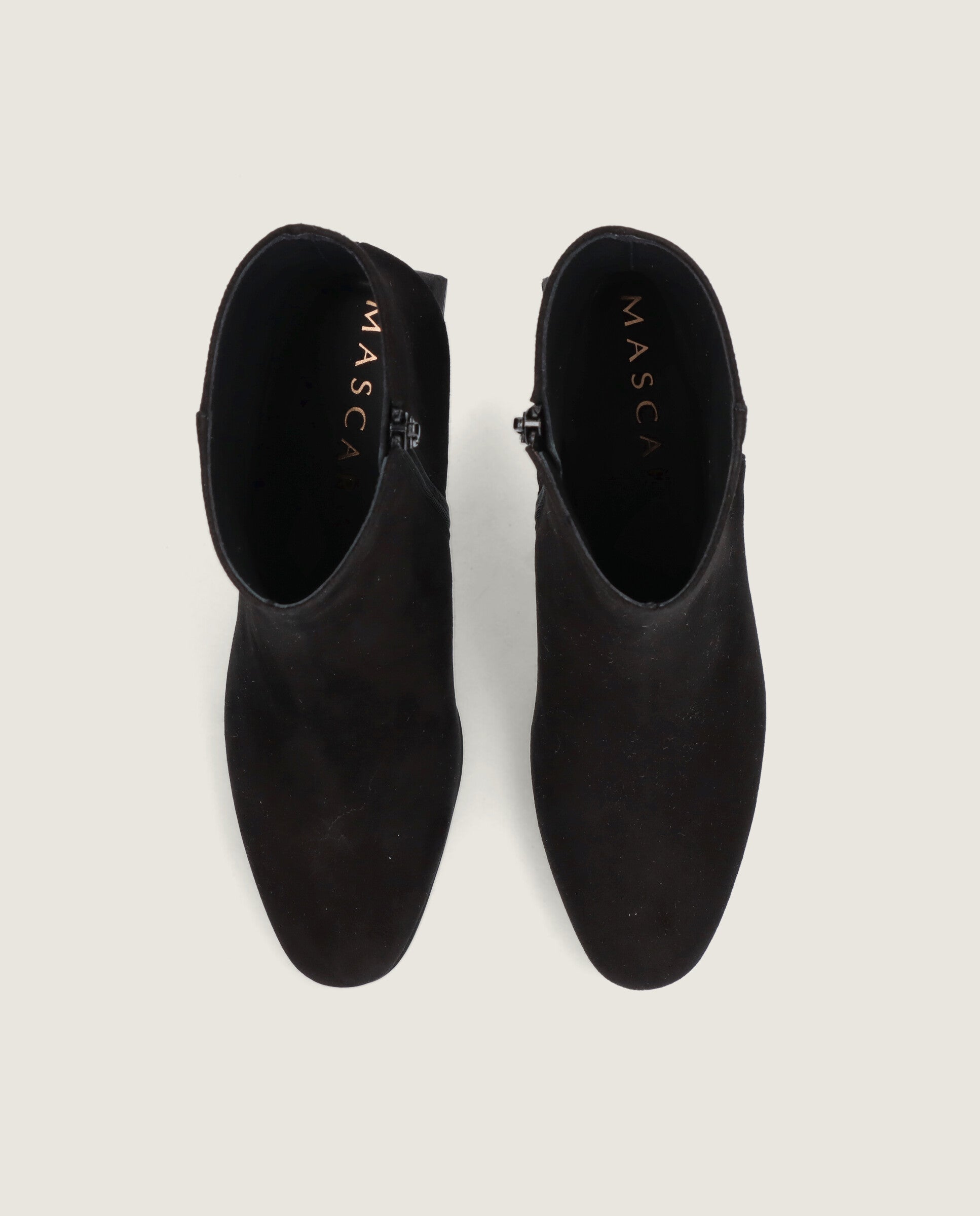 Alternative view of Freja Black Suede Ankle Boots by Mascaro
