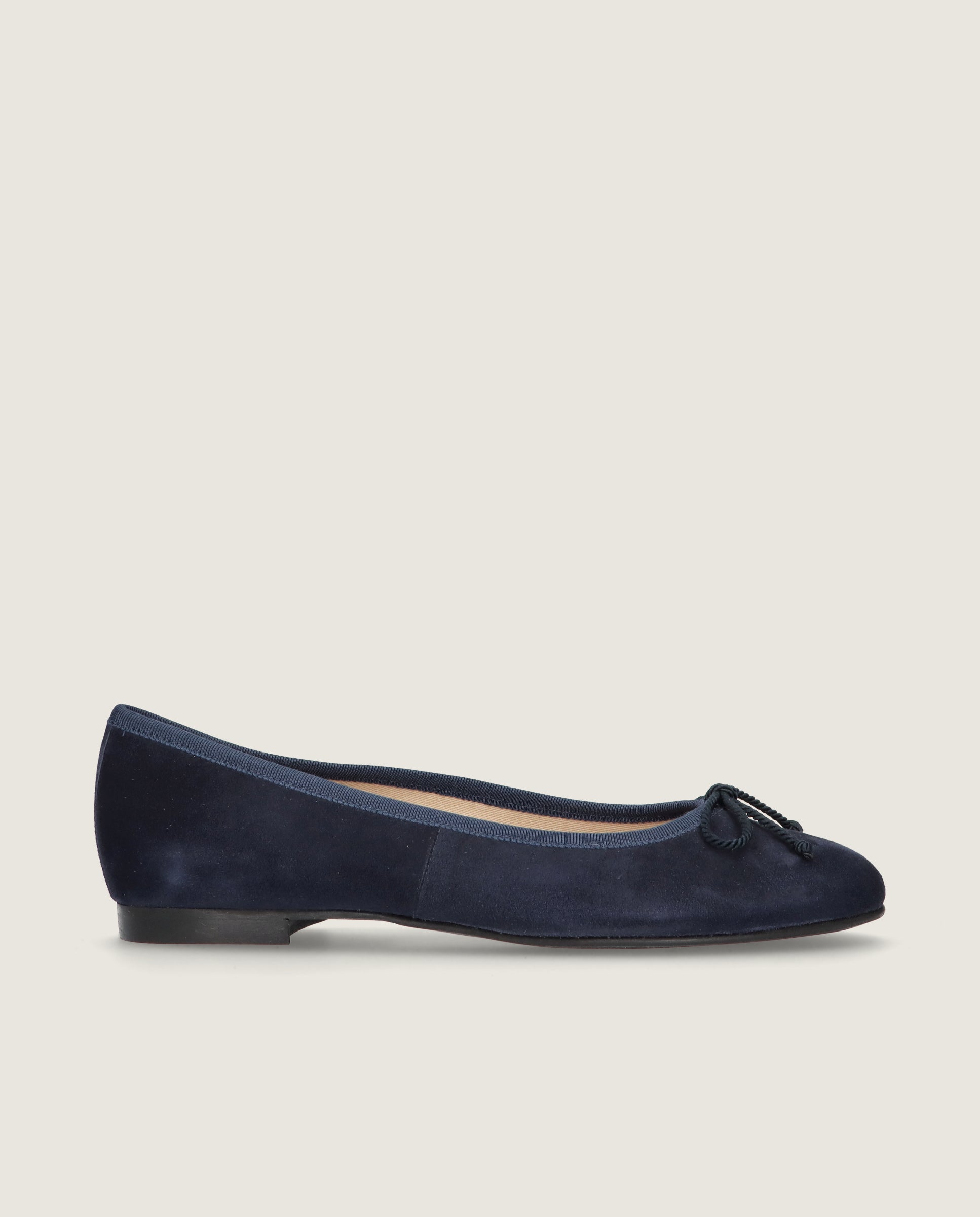 Blaue Audrey Wildleder Ballerinas